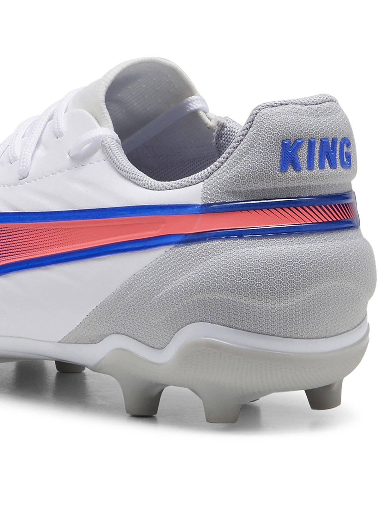 Image 3 of 5 of Puma Junior King Match Firm Ground Football Boots - White