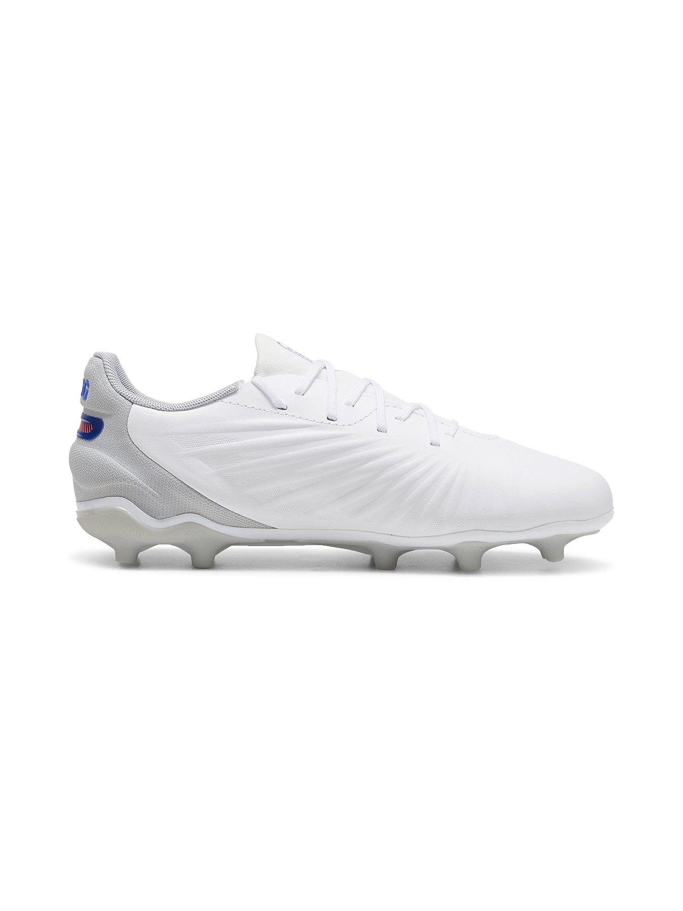 Image 5 of 5 of Puma Junior King Match Firm Ground Football Boots - White