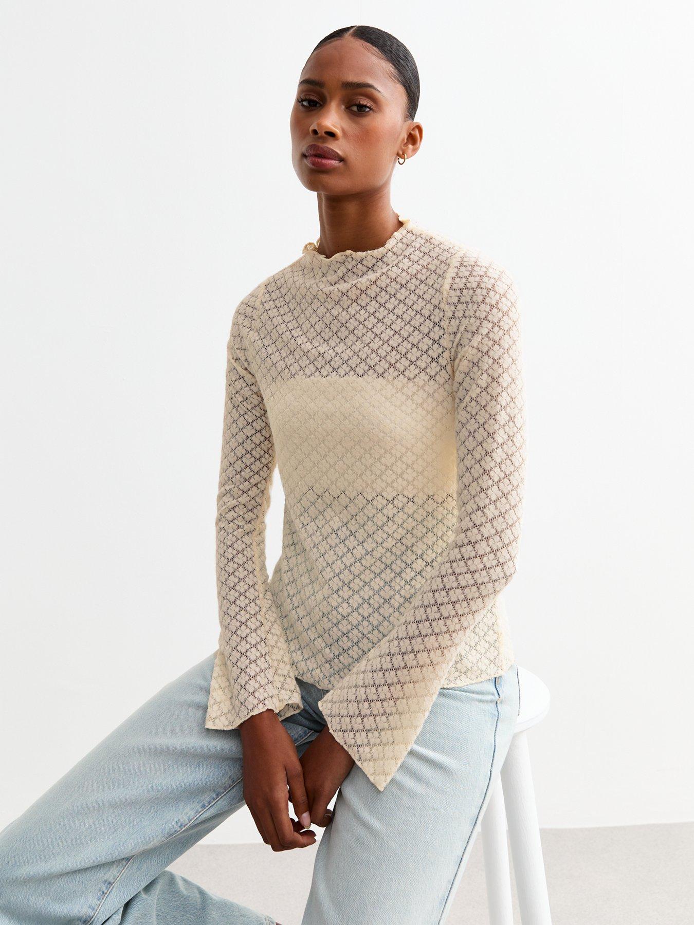 new-look-soft-touch-brushed-pointelle-top-off-white