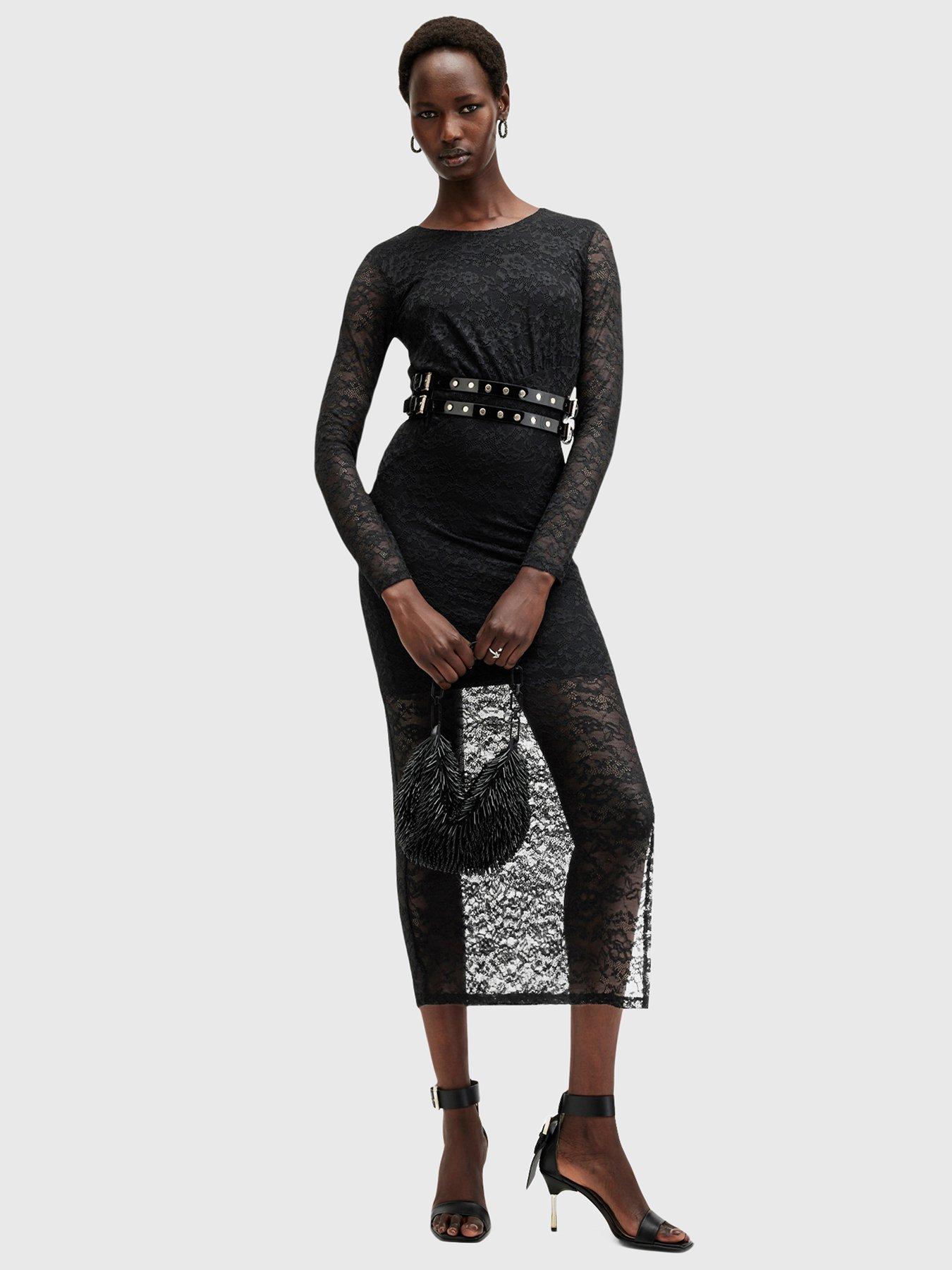 allsaints-edana-lace-dress-blackfront