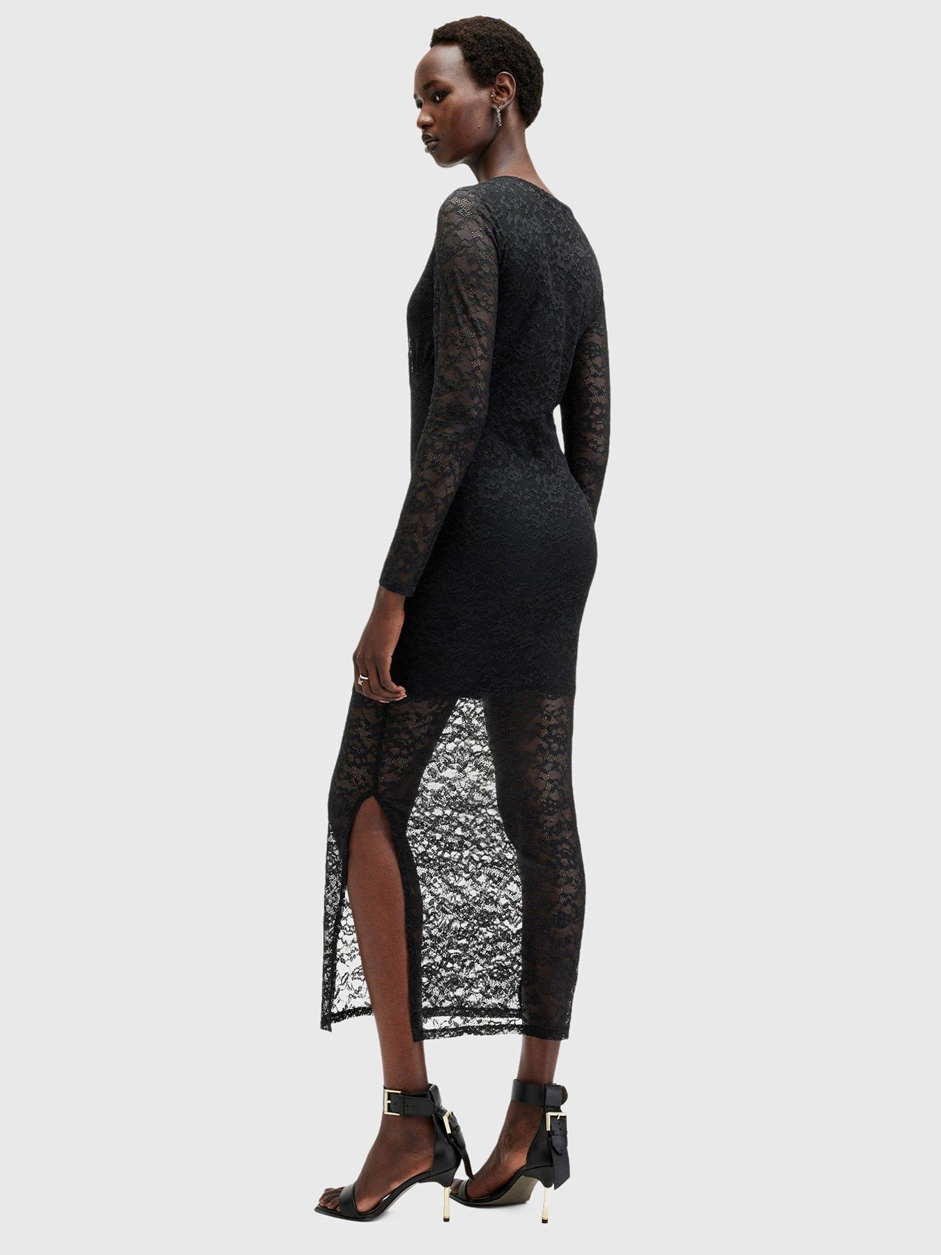 allsaints-edana-lace-dress-blackstillFront