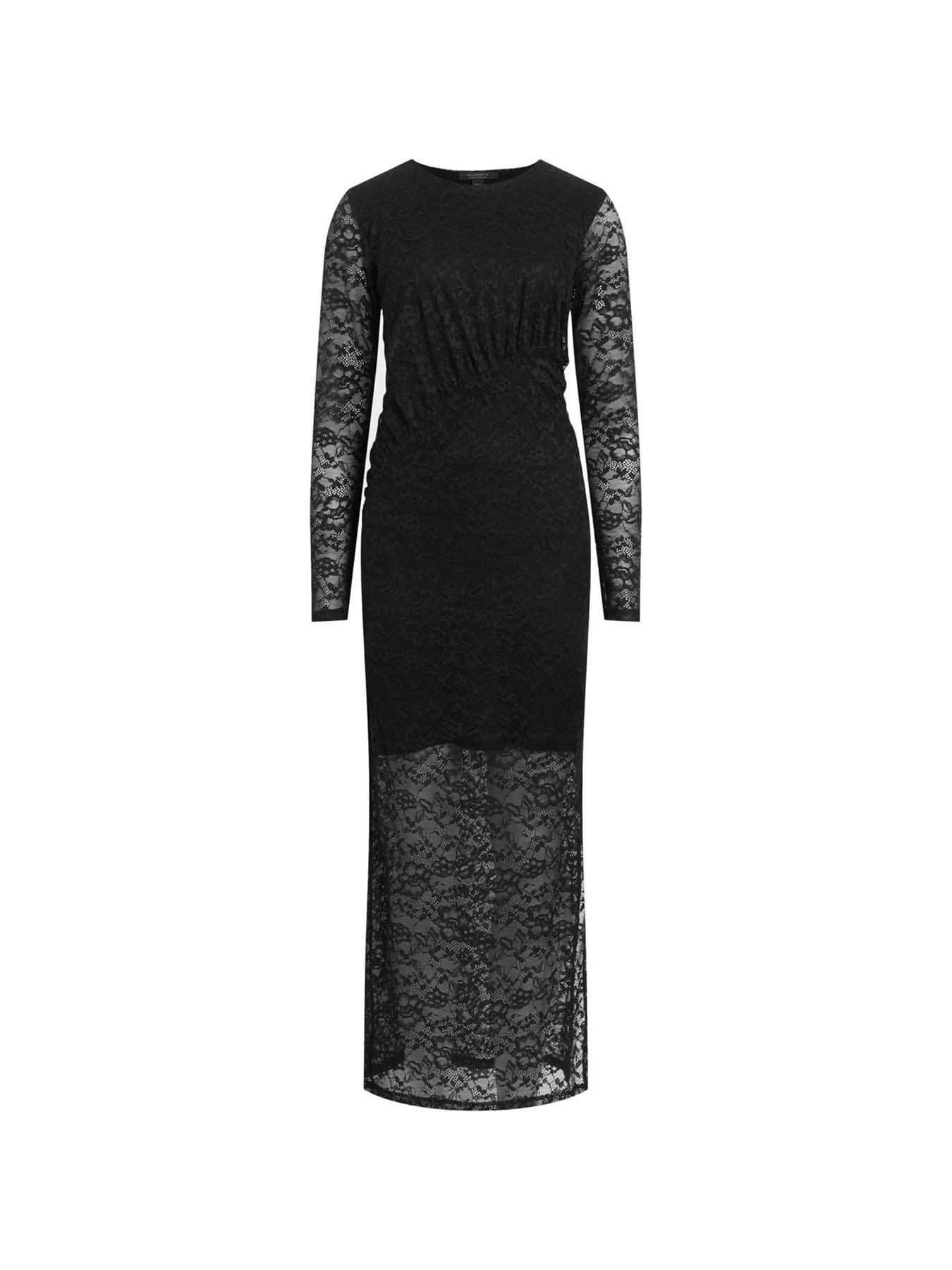 allsaints-edana-lace-dress-blackdetail