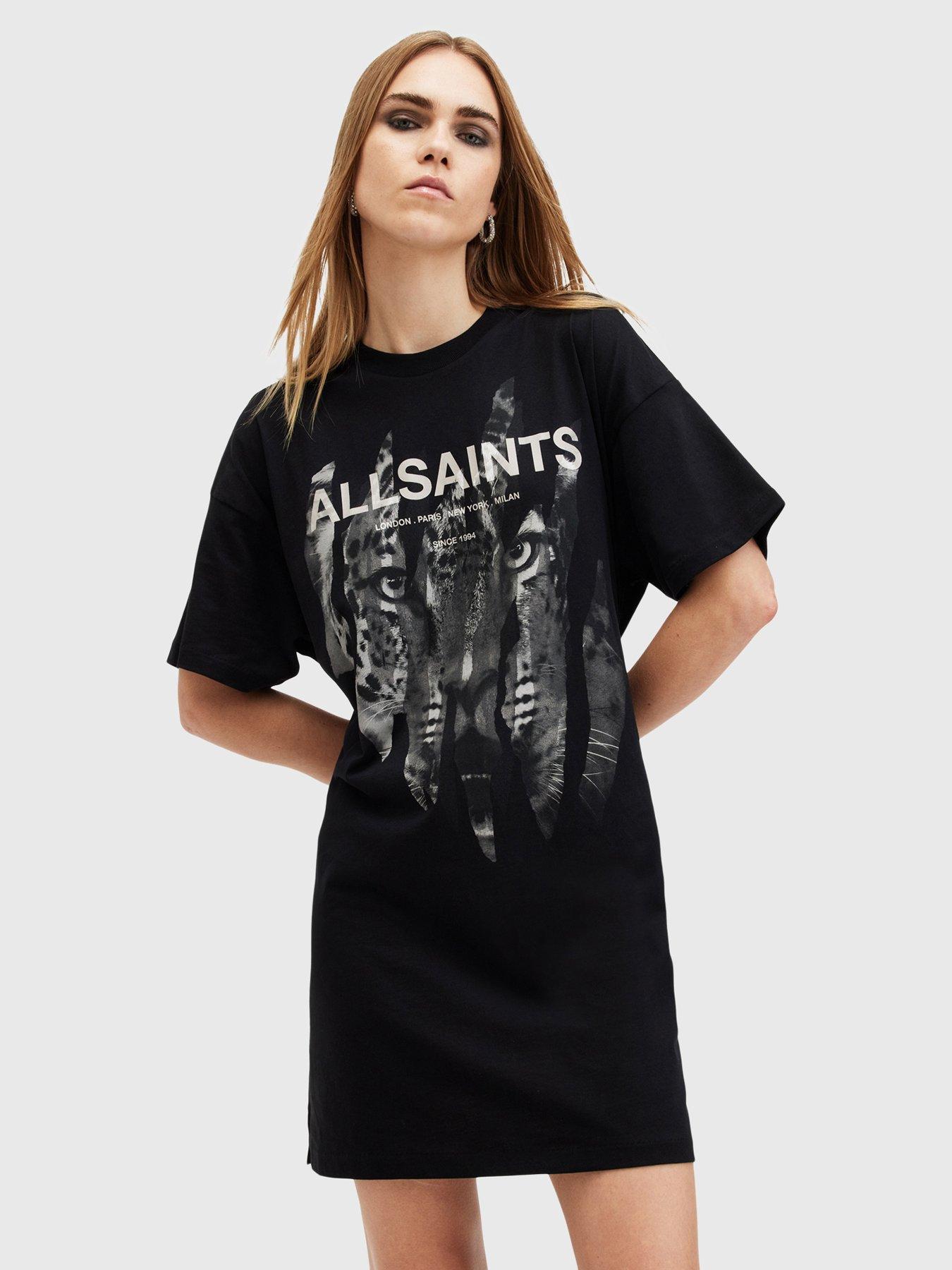 allsaints-riproar-t-shirt-dress-black