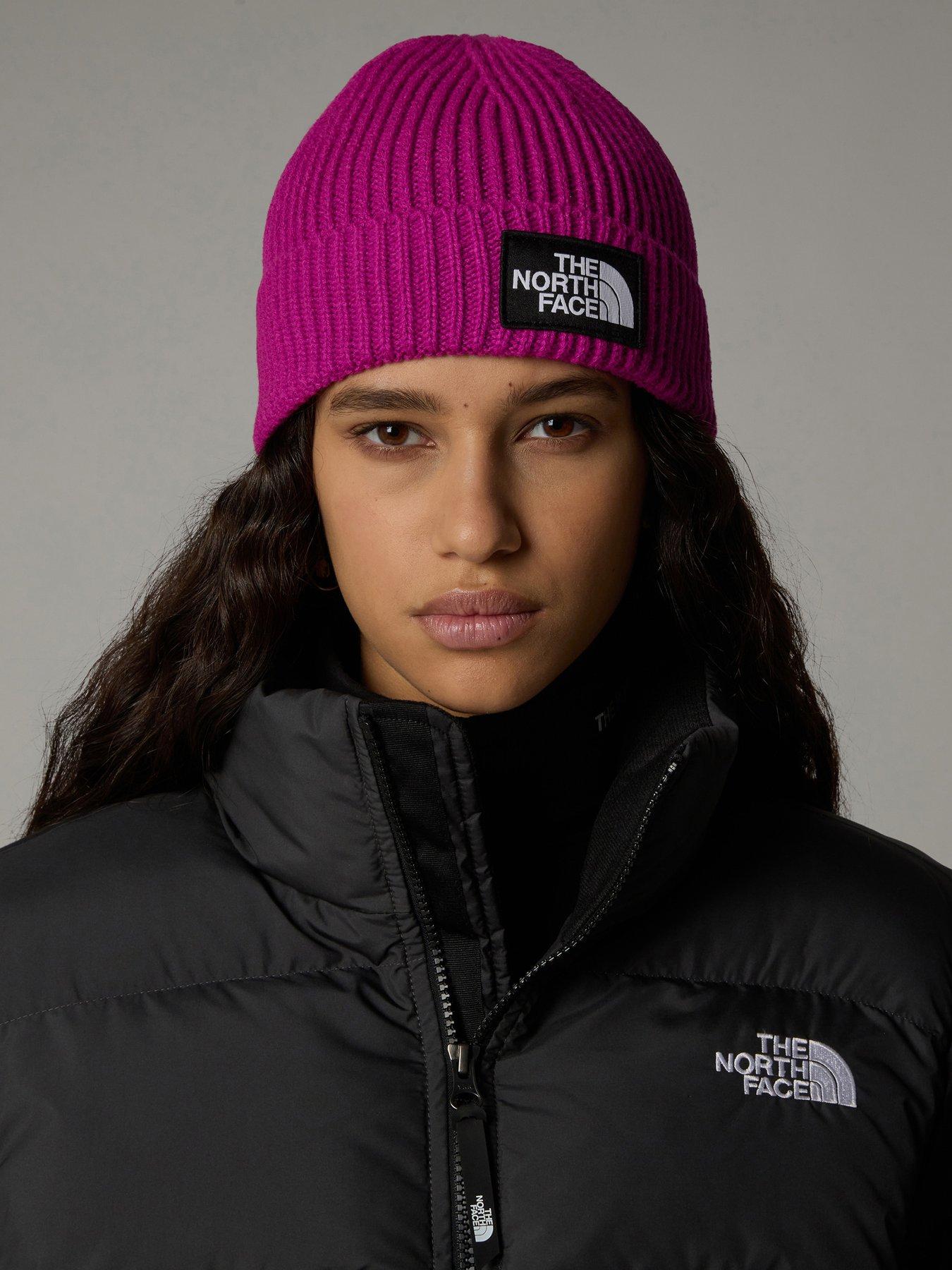 the-north-face-womens-logo-box-cuffed-beanie-pinkstillFront