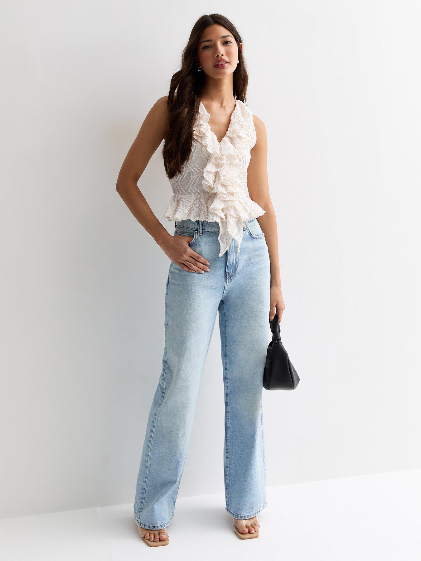 new-look-ruffle-front-top-whitedetail