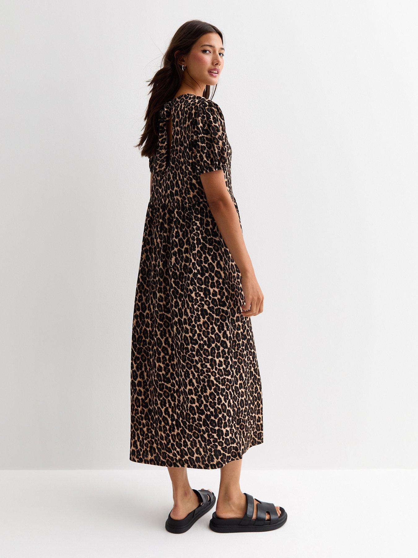 new-look-crinkle-animal-print-bow-back-midi-dress-brownstillFront