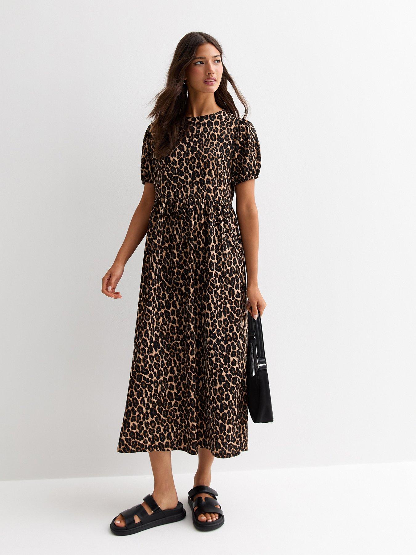 new-look-crinkle-animal-print-bow-back-midi-dress-brownback