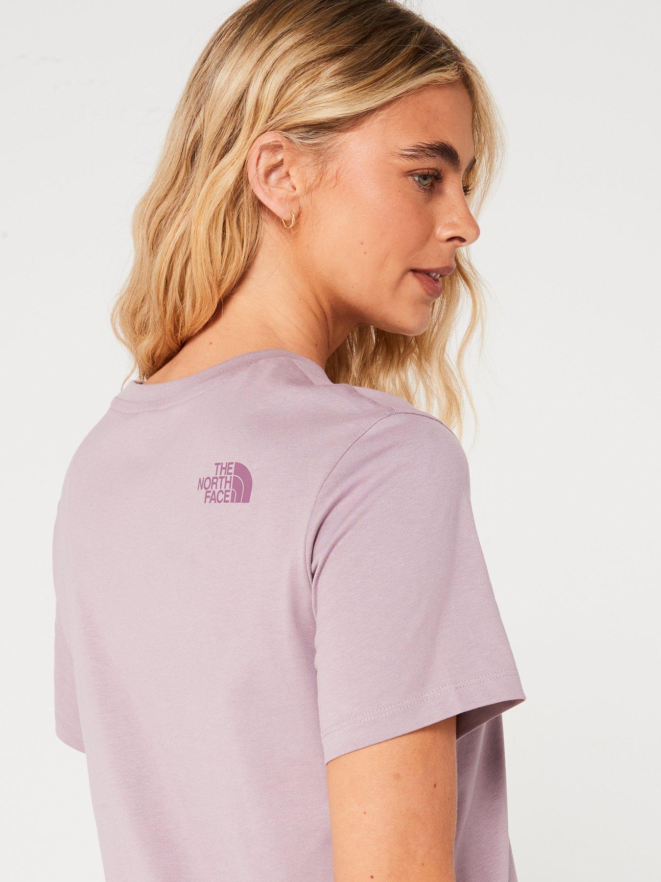 the-north-face-womens-short-sleeve-relaxed-easy-tee-purpleoutfit