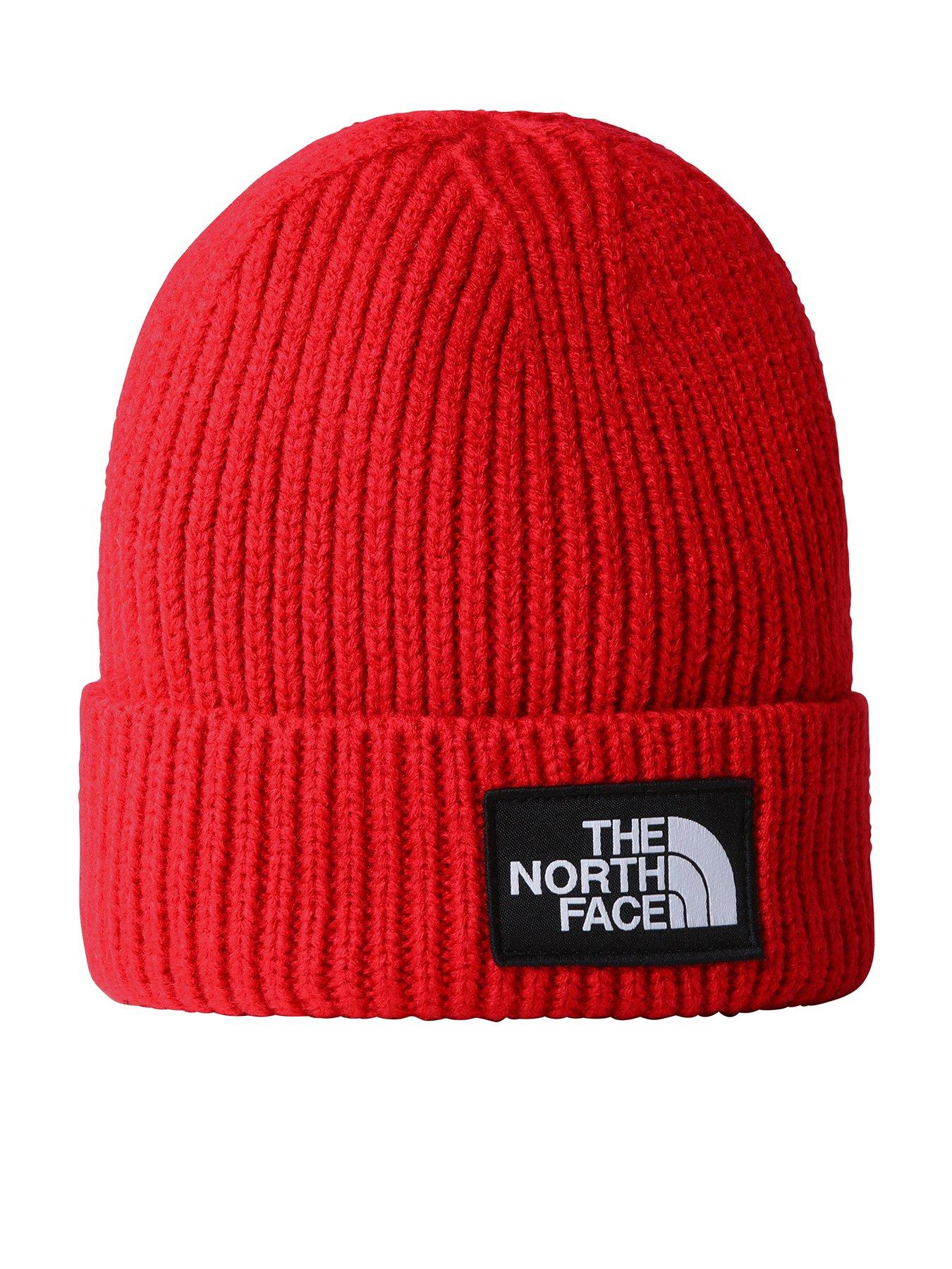 the-north-face-logo-box-cuffed-beanie-red