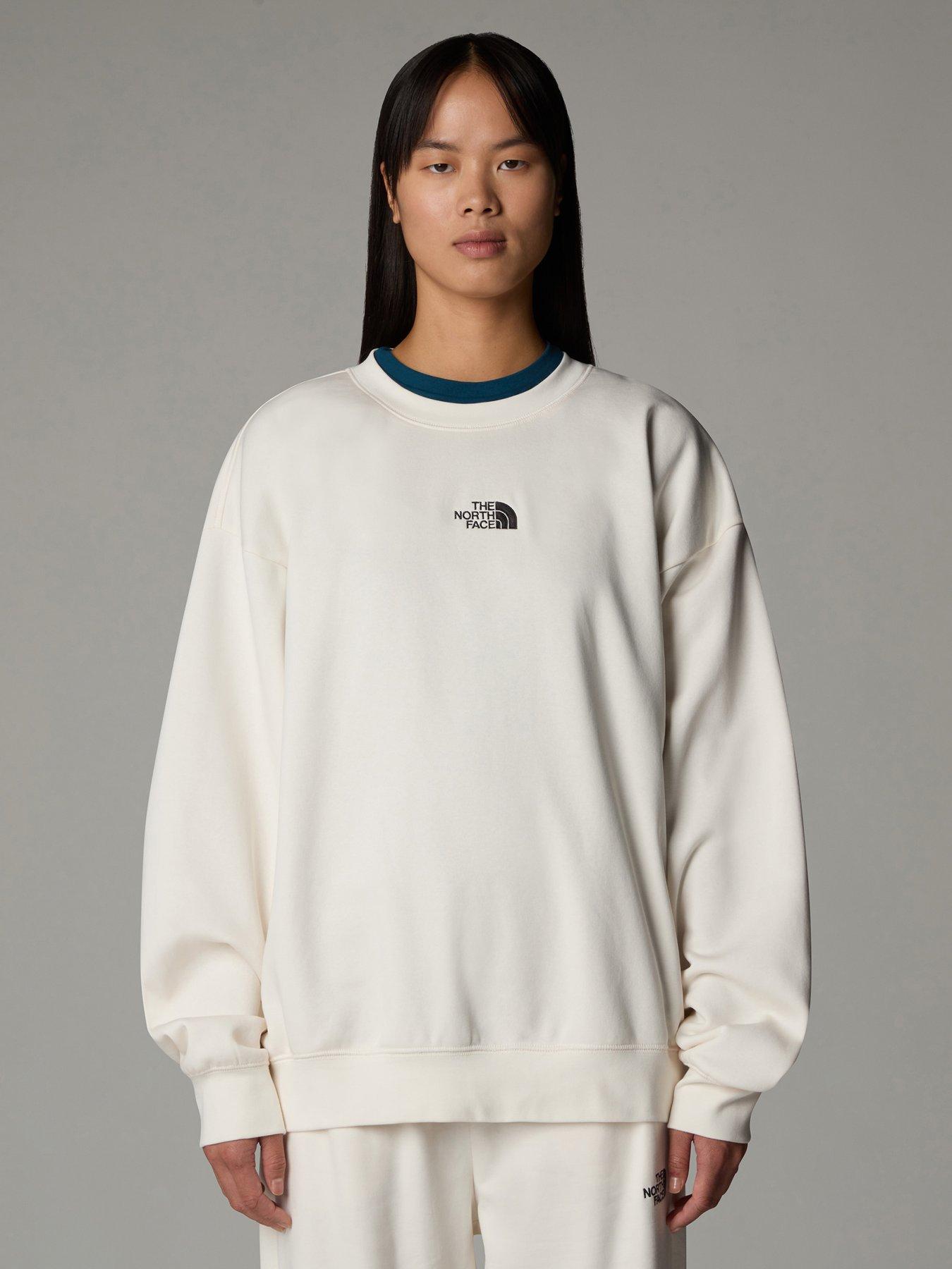 the-north-face-womens-essential-crew-white