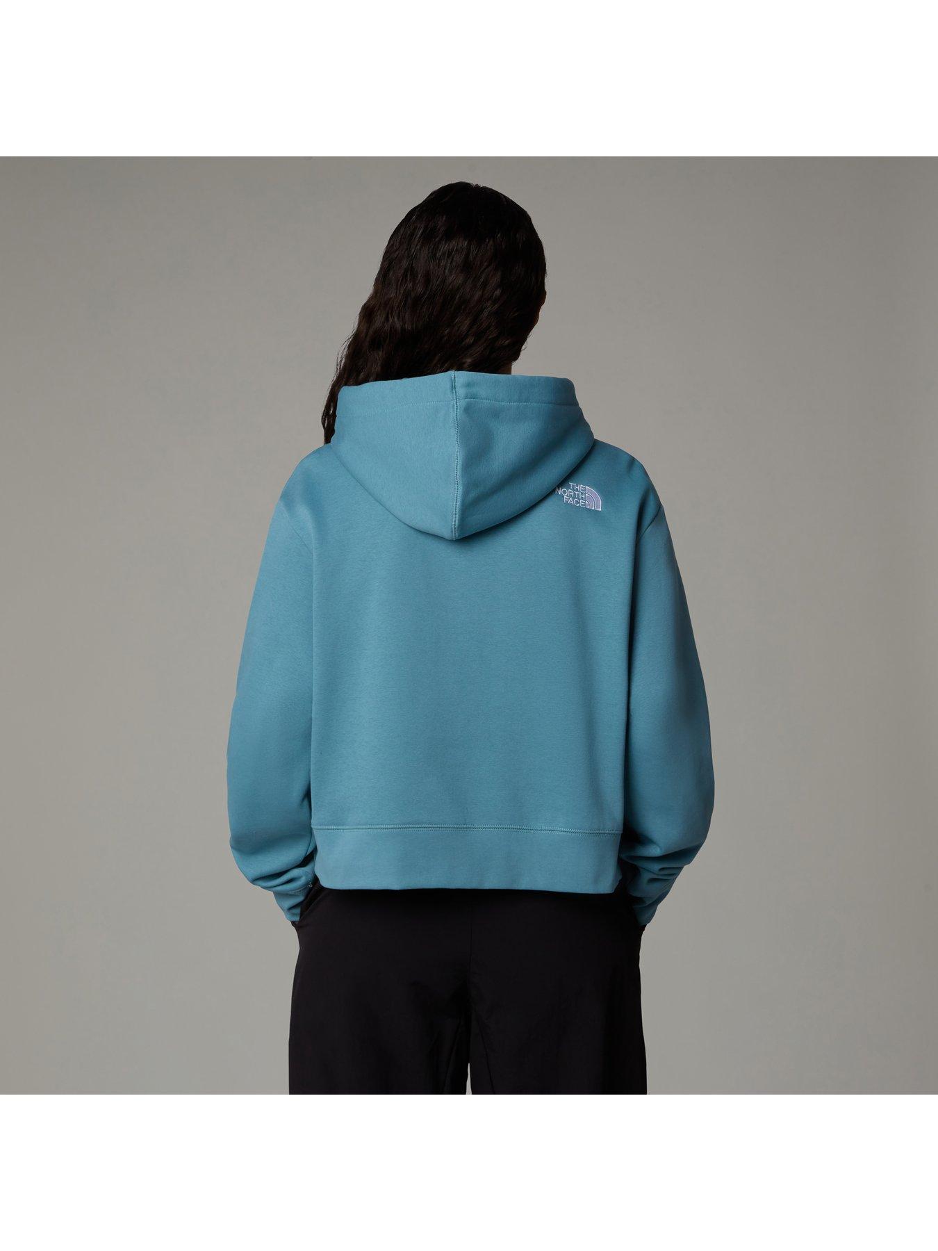 the-north-face-womens-essential-crop-hoodie-bluestillFront