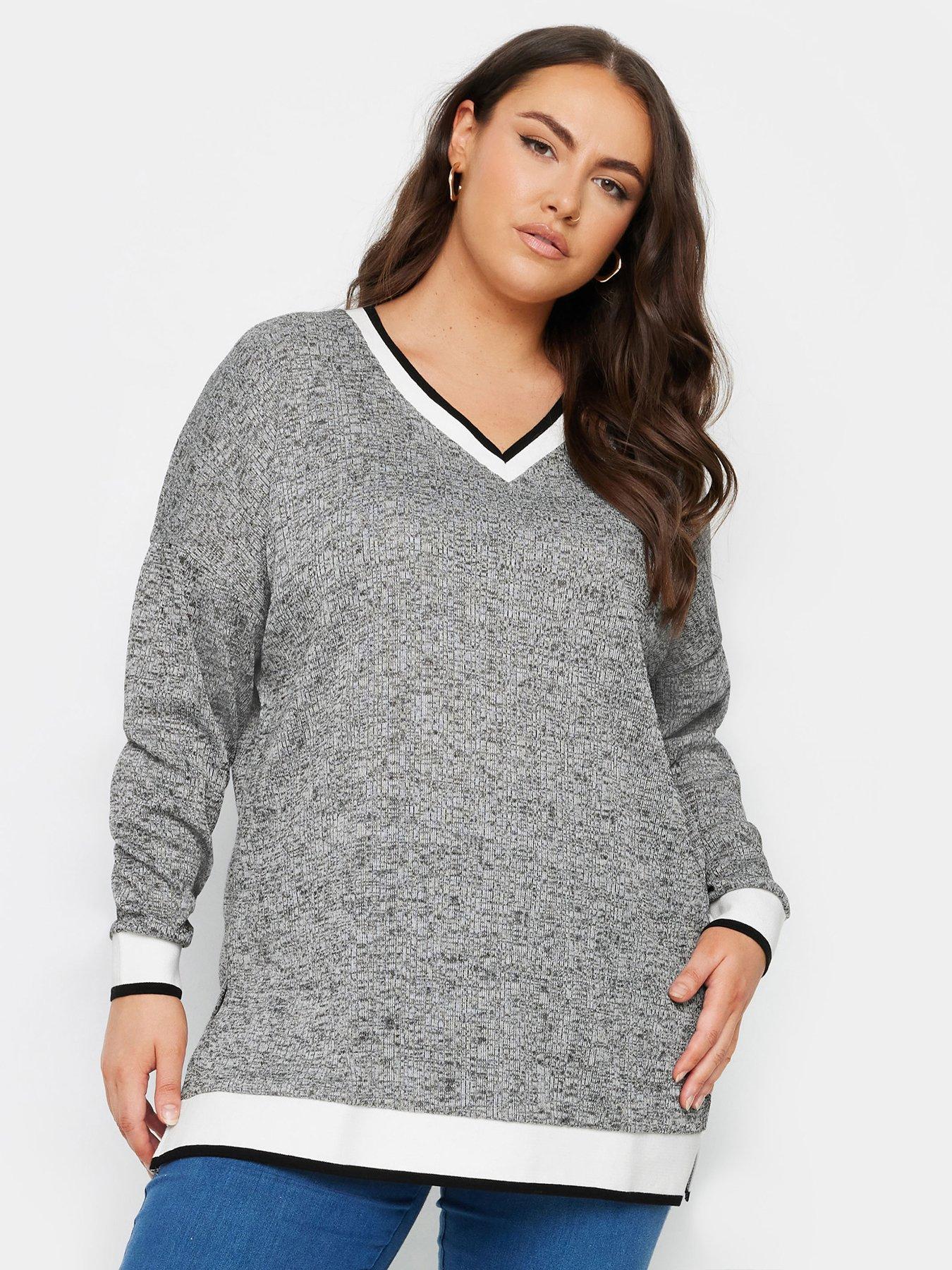 yours-curve-structured-sweatshirt-greyoutfit