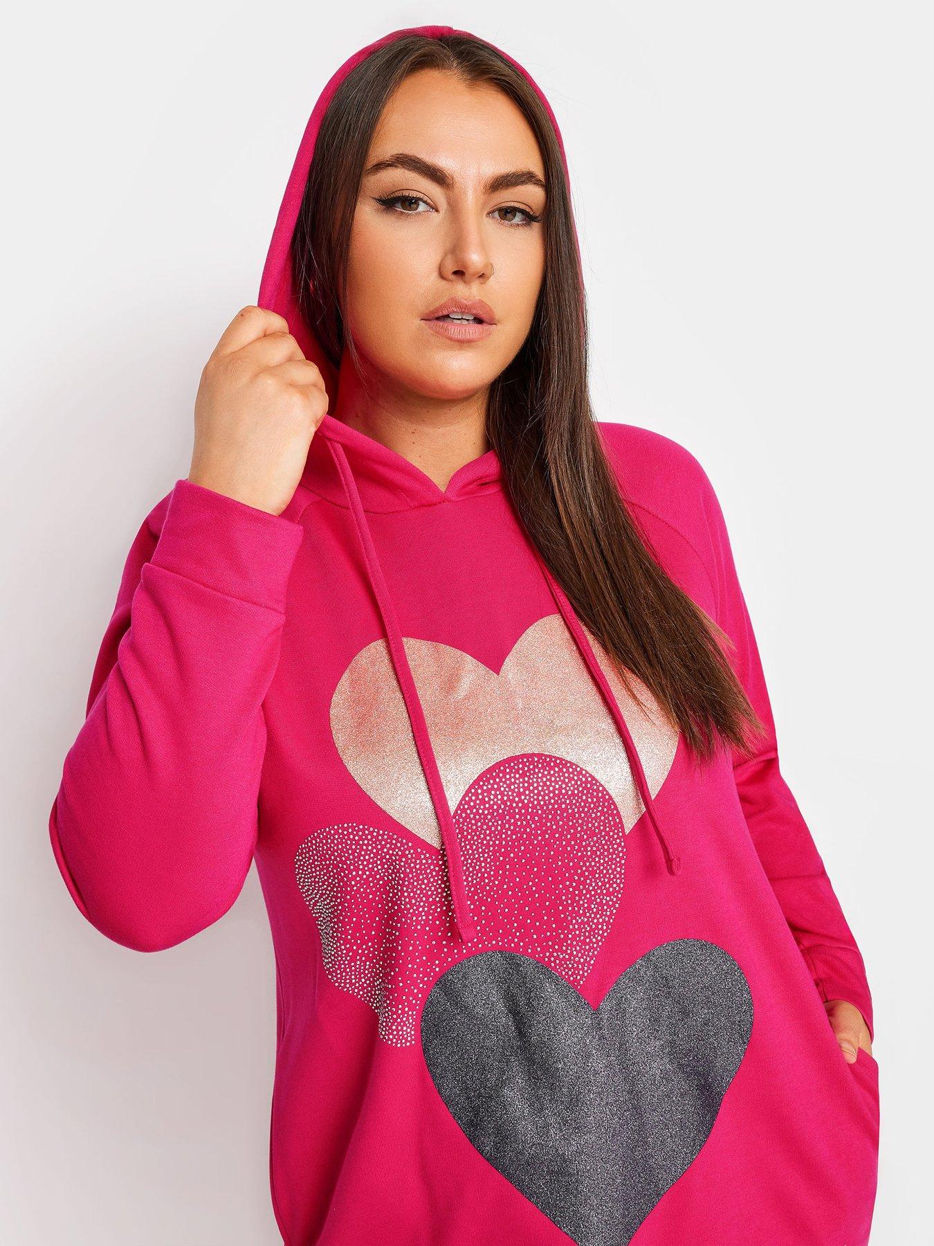 yours-curve-heart-print-hoodie-dress-pinkoutfit