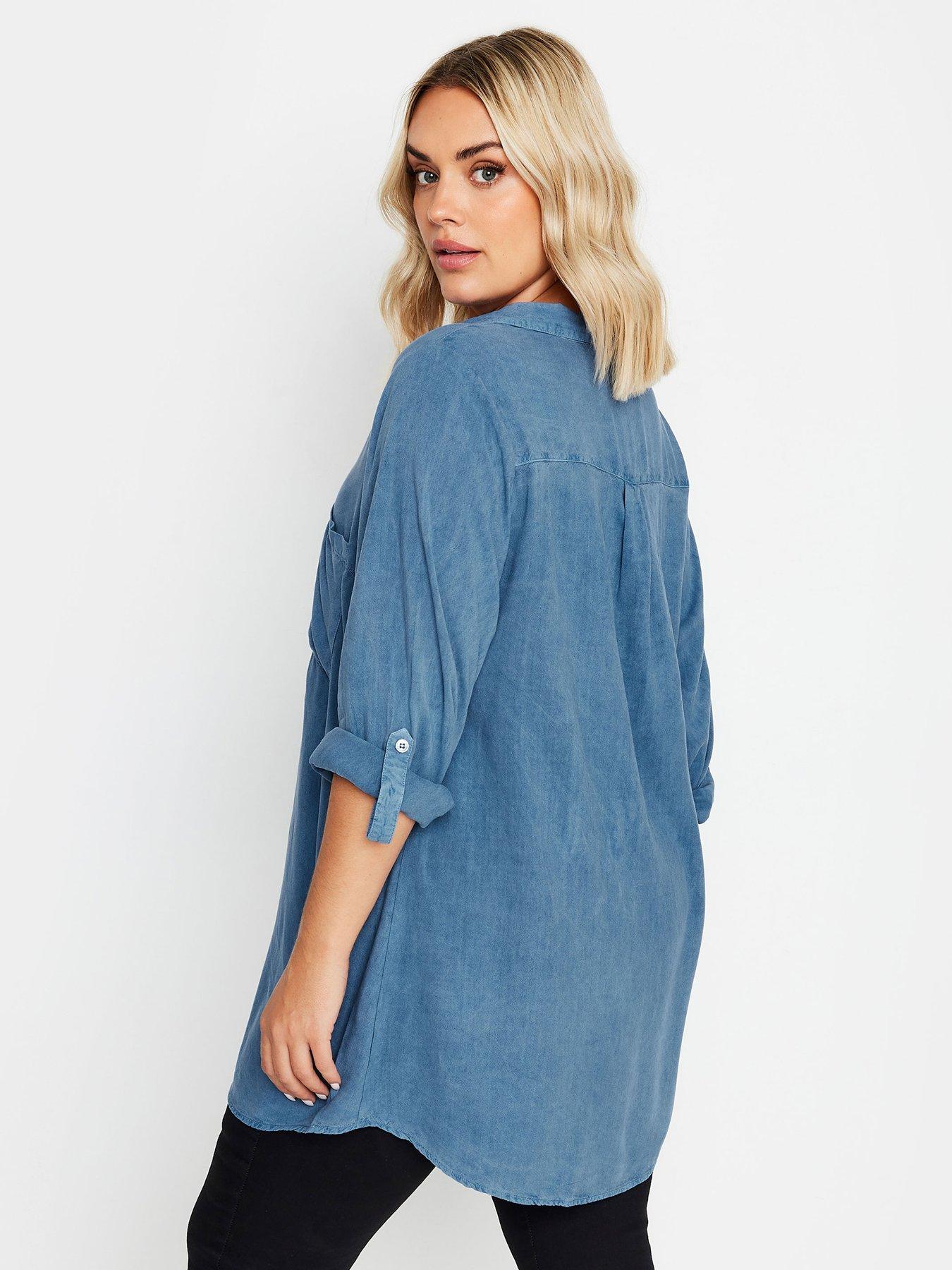 yours-curve-overhead-shirt-chambray-topstillFront