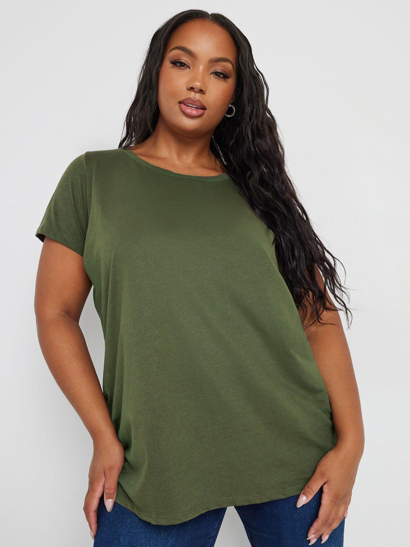 yours-curve-core-basic-3-pack-t-shirts-multidetail