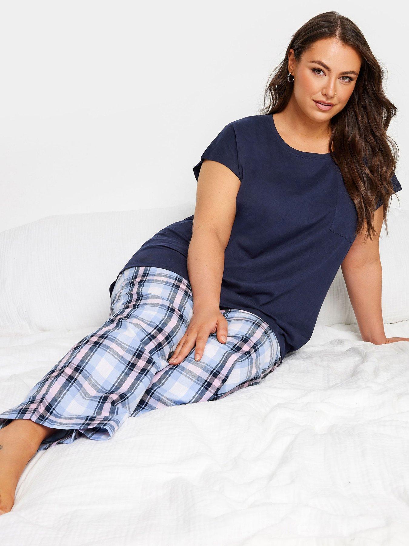 yours-curve-boyfriend-check-pj-set-blue