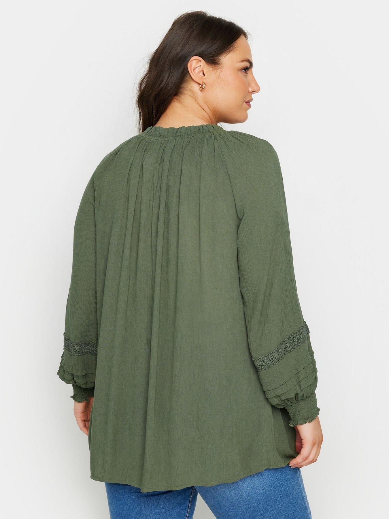 yours-curve-pleat-front-gypsy-top-greenstillFront