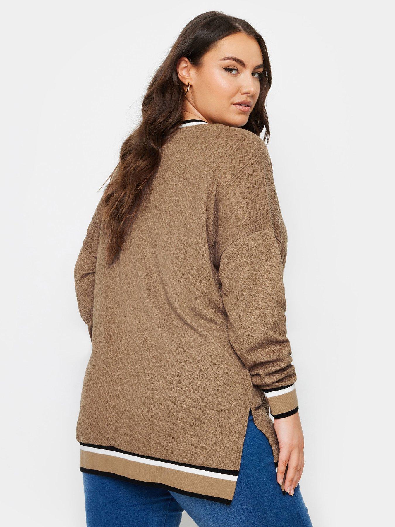 yours-curve-structured-sweatshirt-ivorystillFront