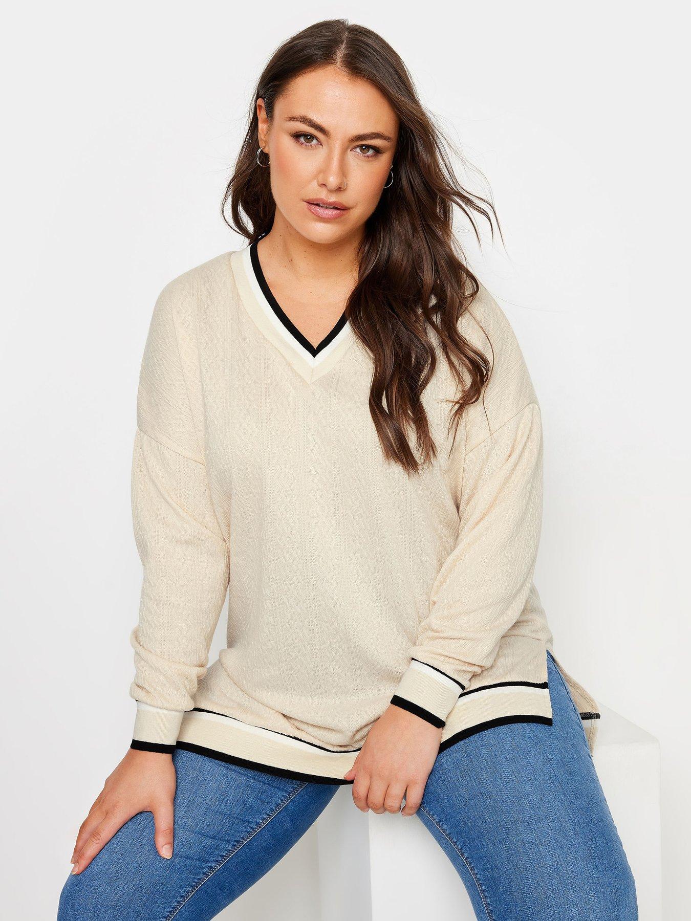 yours-curve-structured-sweatshirt-white