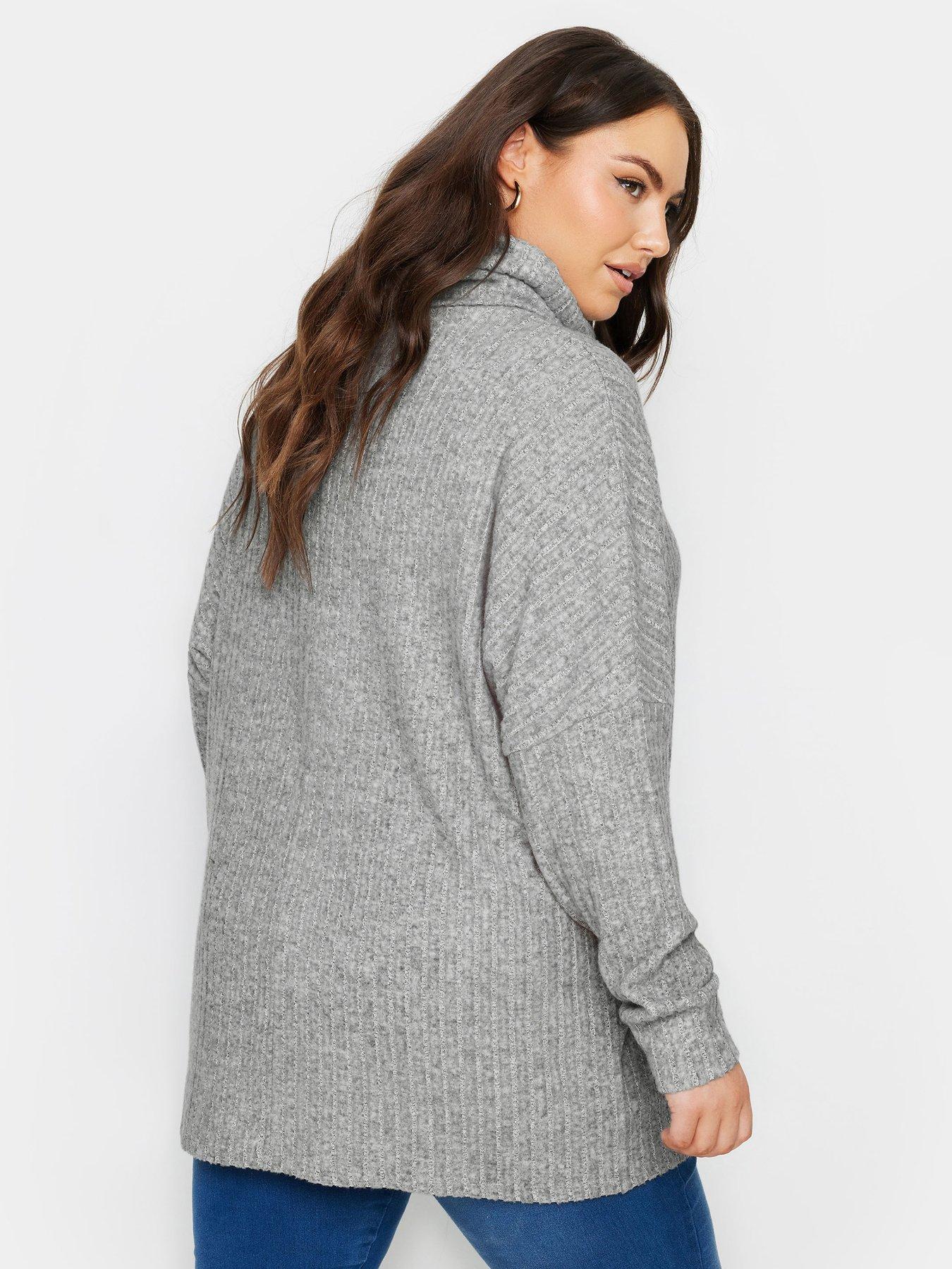 yours-curve-soft-touch-turtle-neck-jumper-greystillFront