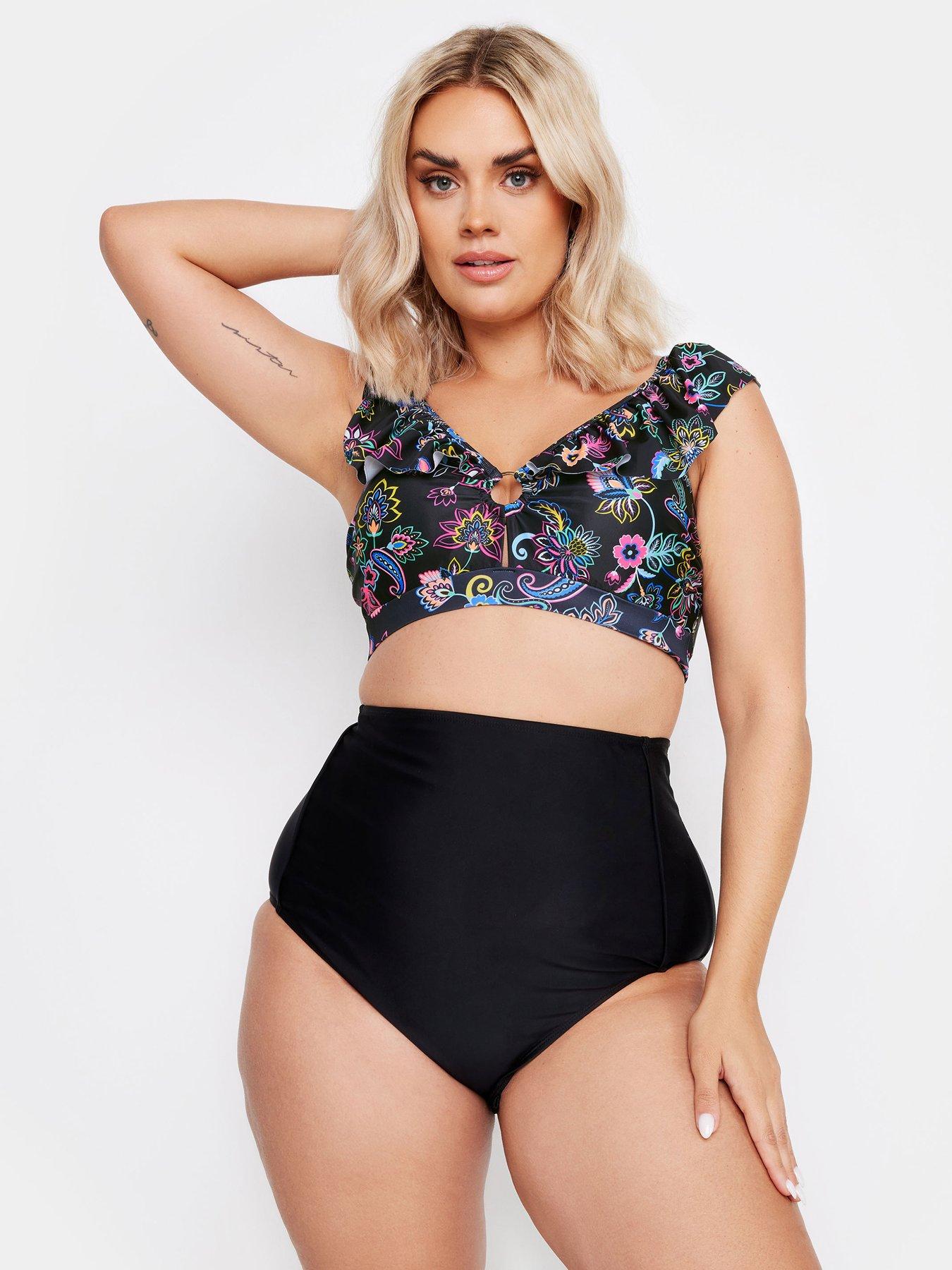 Yours Curve Super High Waisted Brief - Black