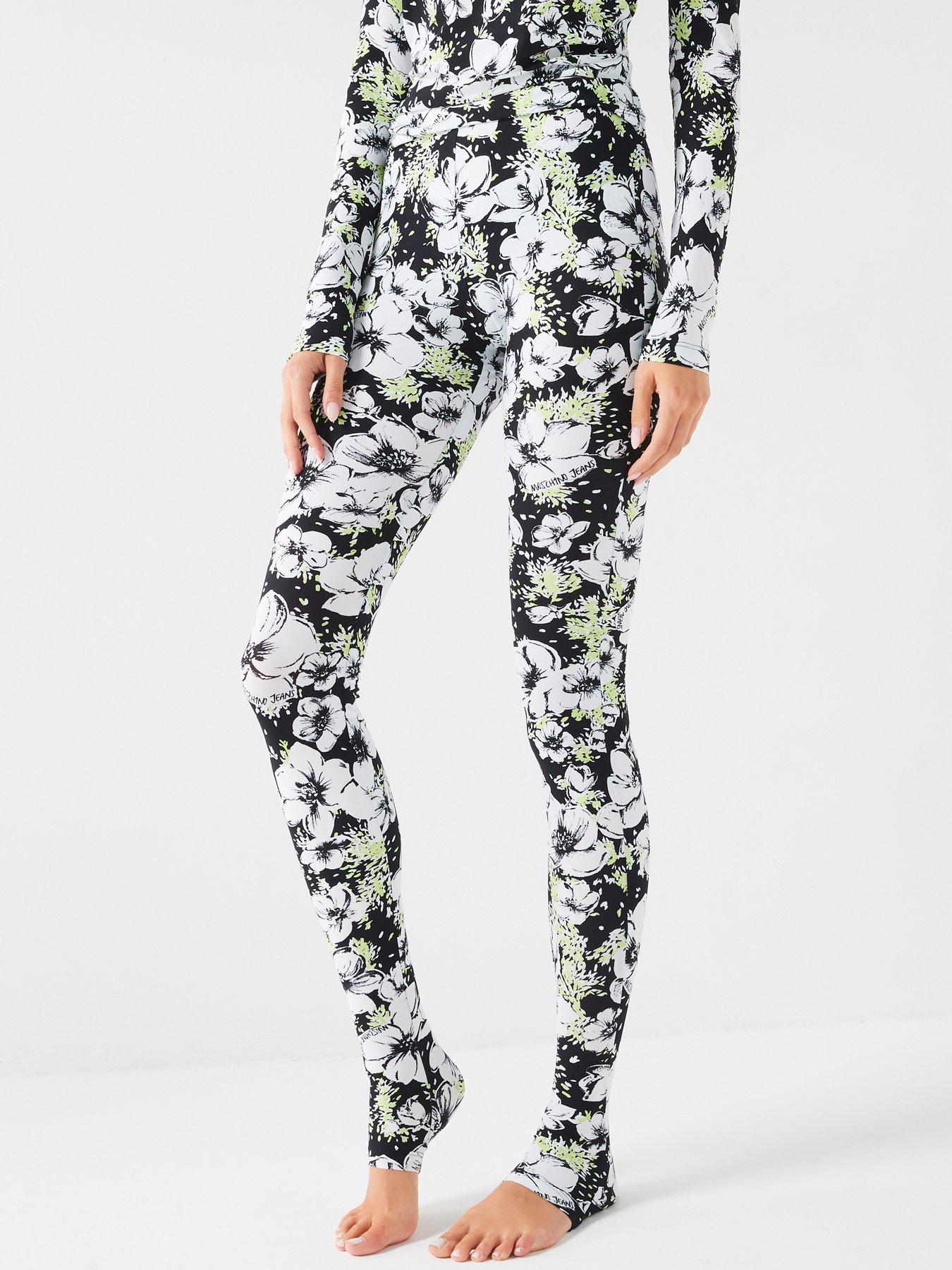 m05ch1n0-jeans-floral-print-legging