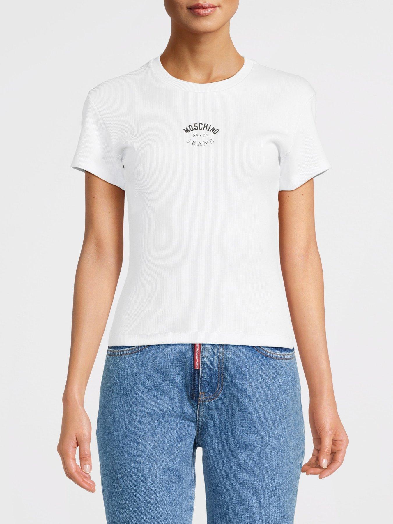 undefined Baby Rib Logo T-Shirt - White
