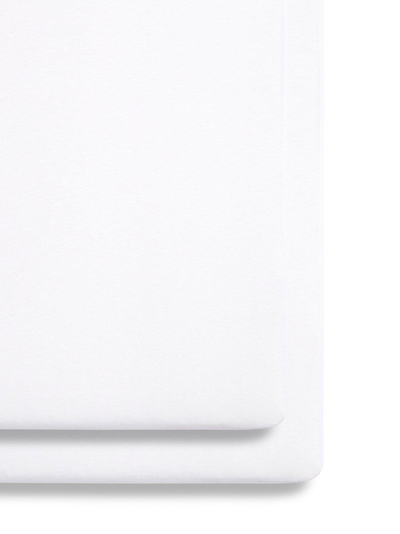 undefined Crib Twin Pack Fitted Sheets - White