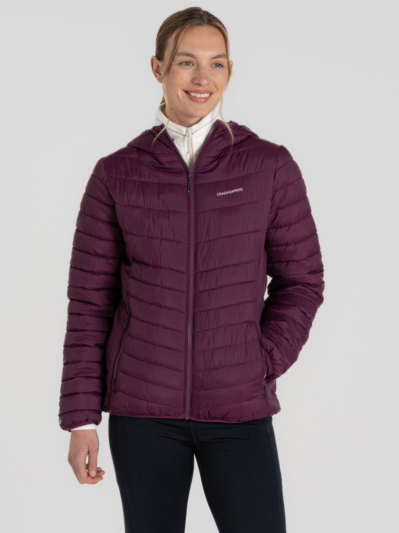undefined Womens Compresslite Hooded Insulated Jacket -burgundy