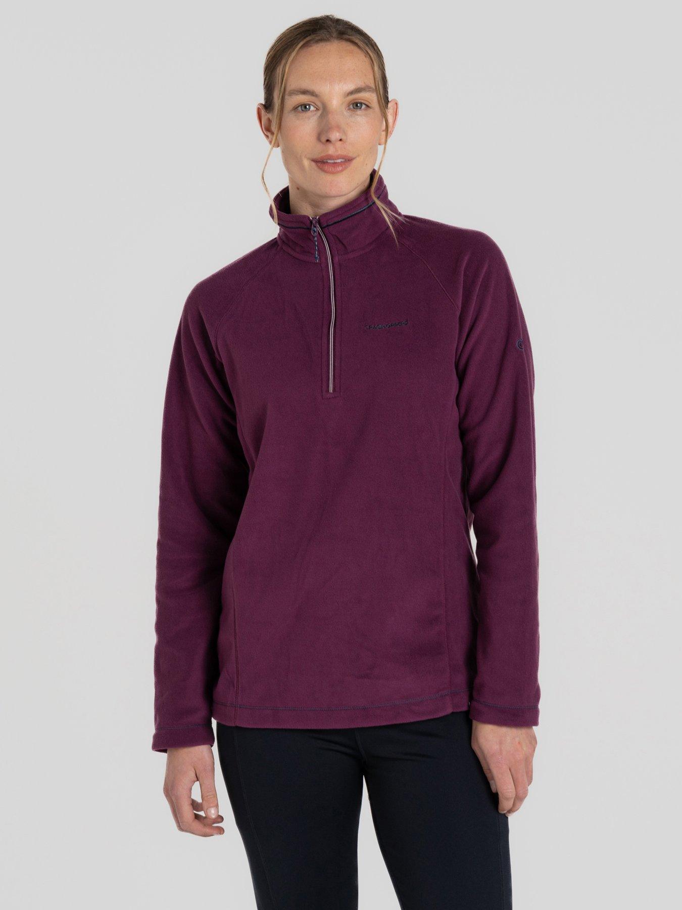 craghoppers-womens-miska-vi-half-zip-fleece-burgundy