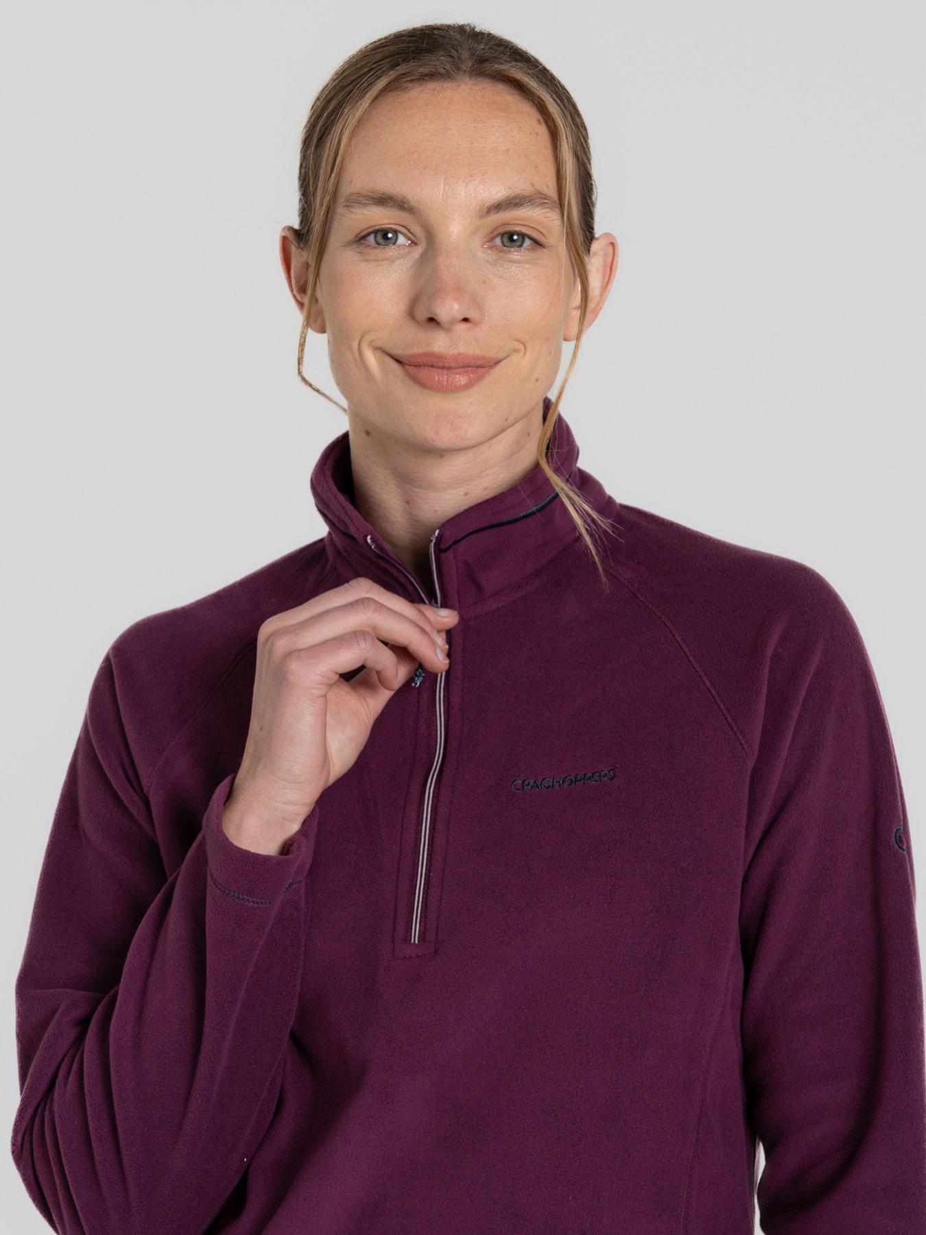 craghoppers-womens-miska-vi-half-zip-fleece-burgundyoutfit