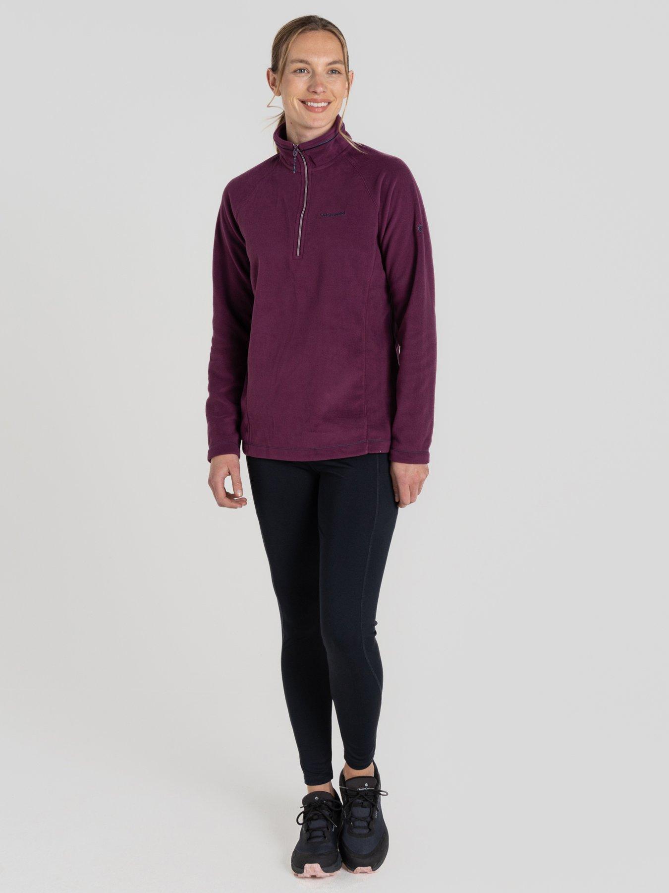 craghoppers-womens-miska-vi-half-zip-fleece-burgundydetail