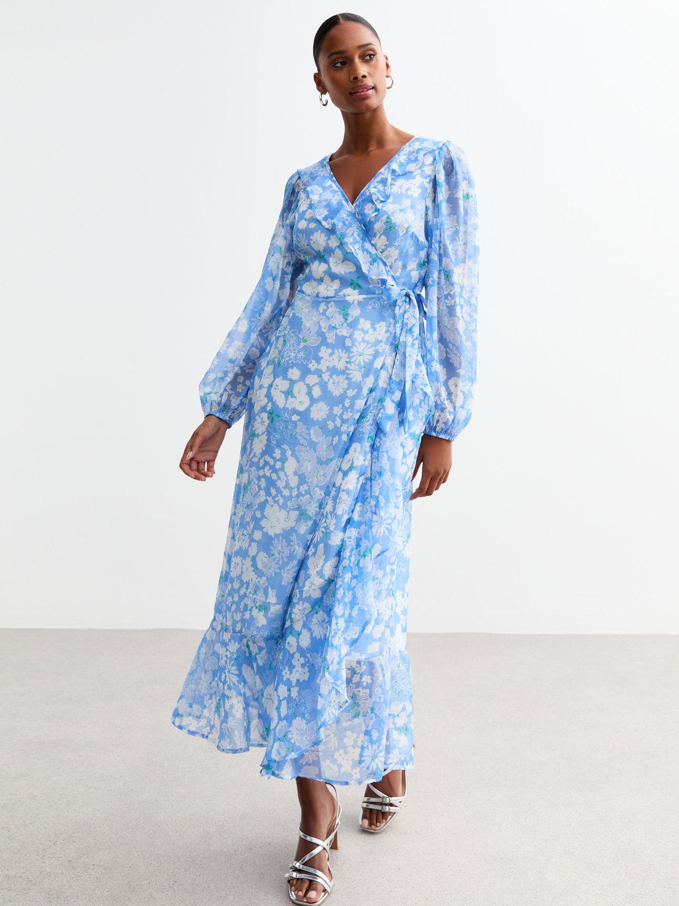 new-look-floral-wrap-chiffon-midi-dress-blueprintback