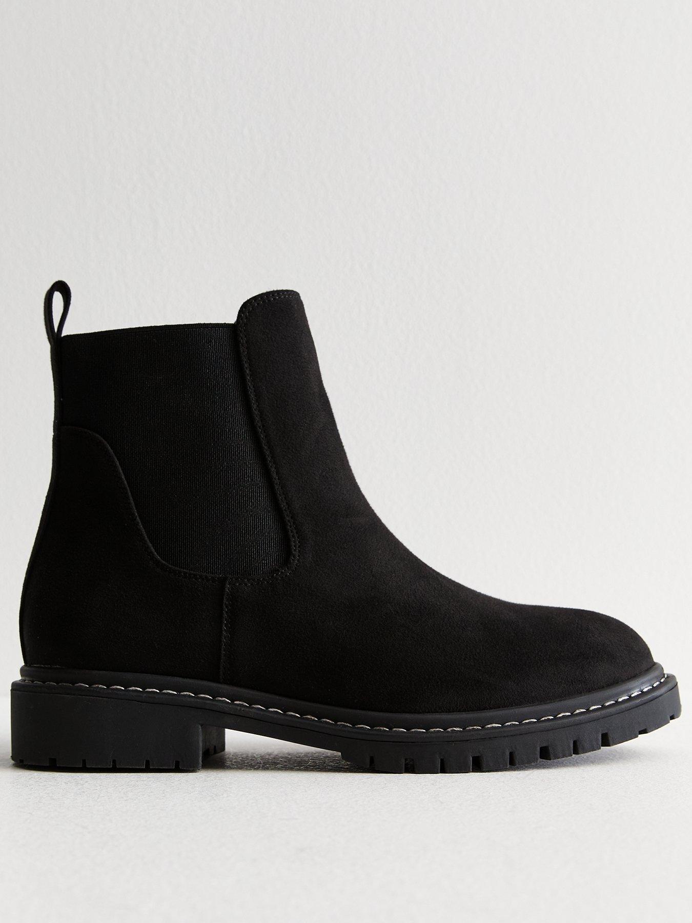 new-look-suedette-chelsea-boots-black