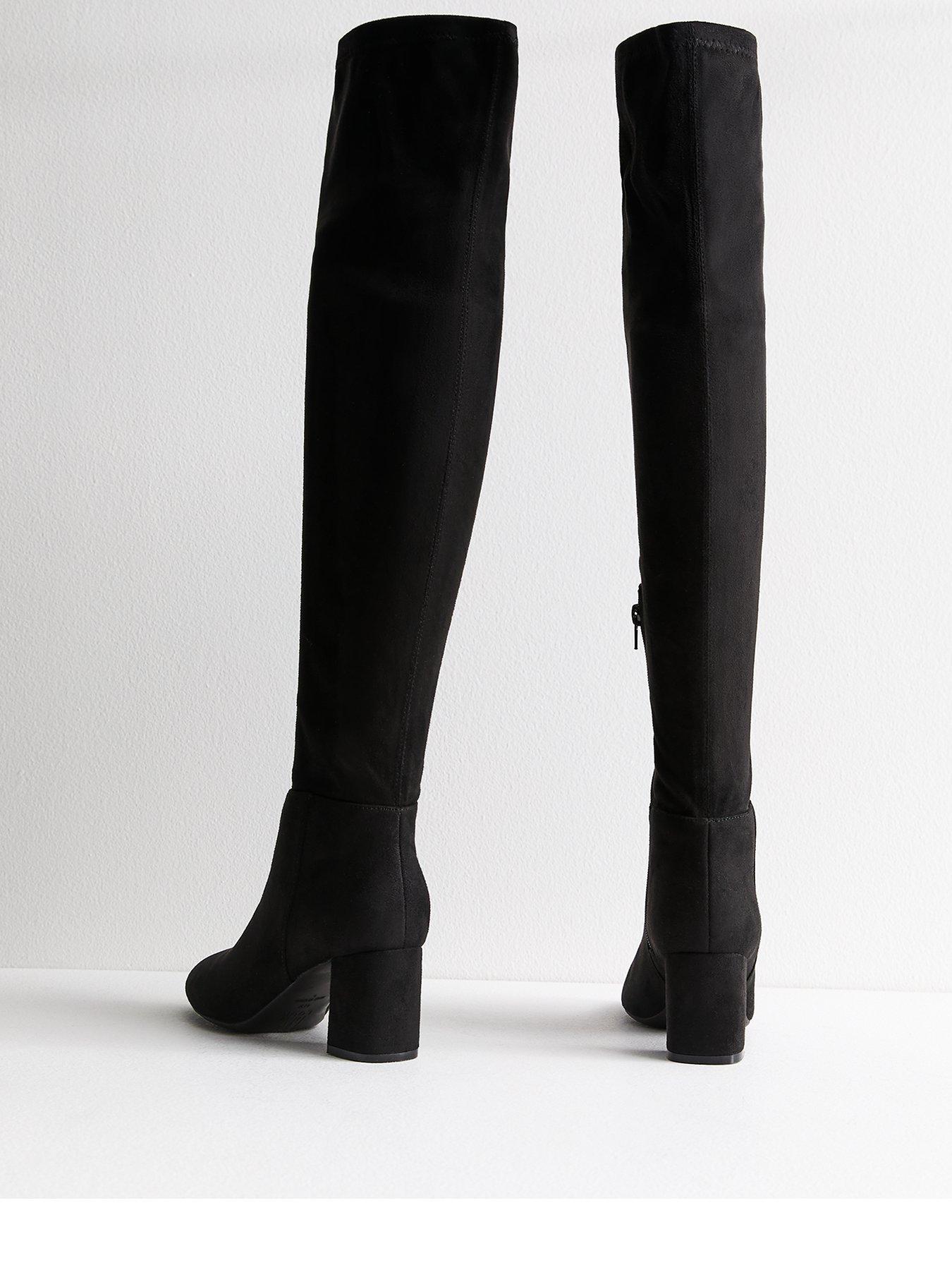 new-look-faux-suede-block-heel-high-leg-boots-blackback