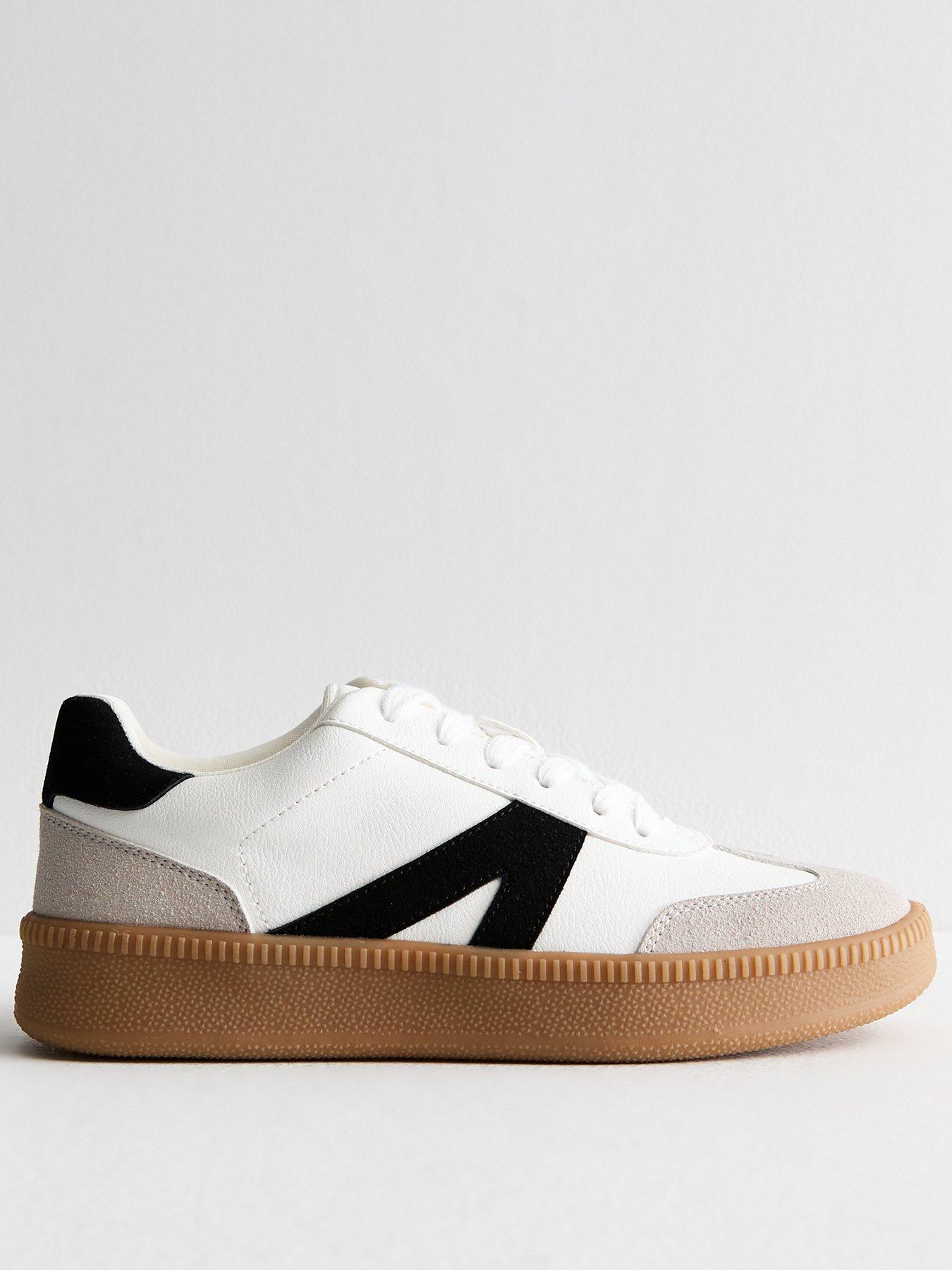 new-look-chunky-sole-trainers-white