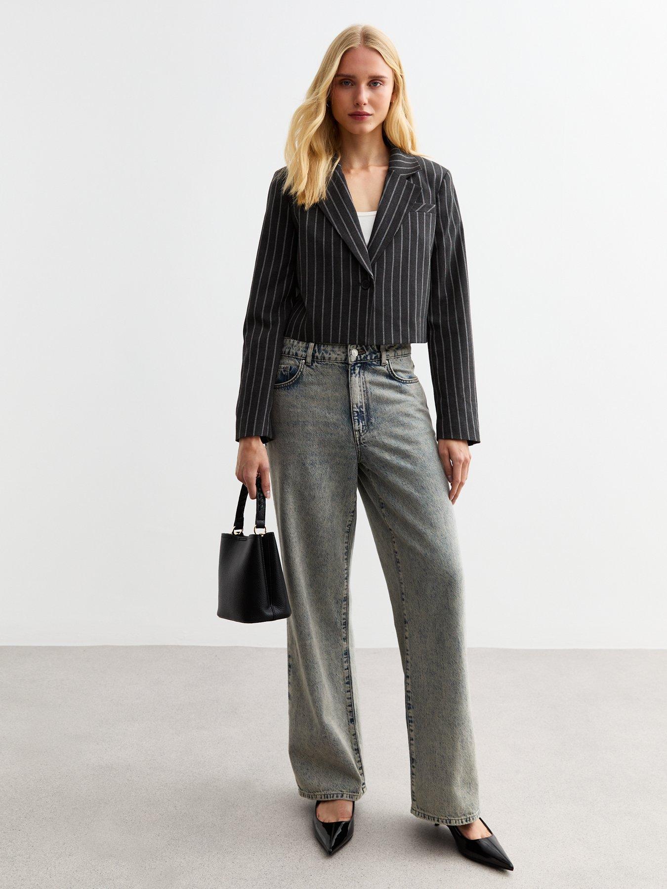 new-look-grey-pinstripe-cropped-blazerdetail