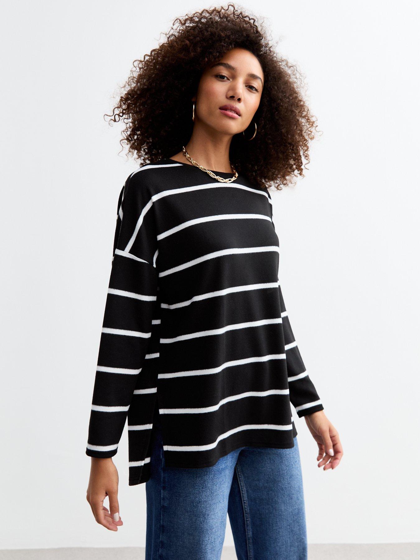 new-look-soft-touch-striped-long-sleeve-top-print