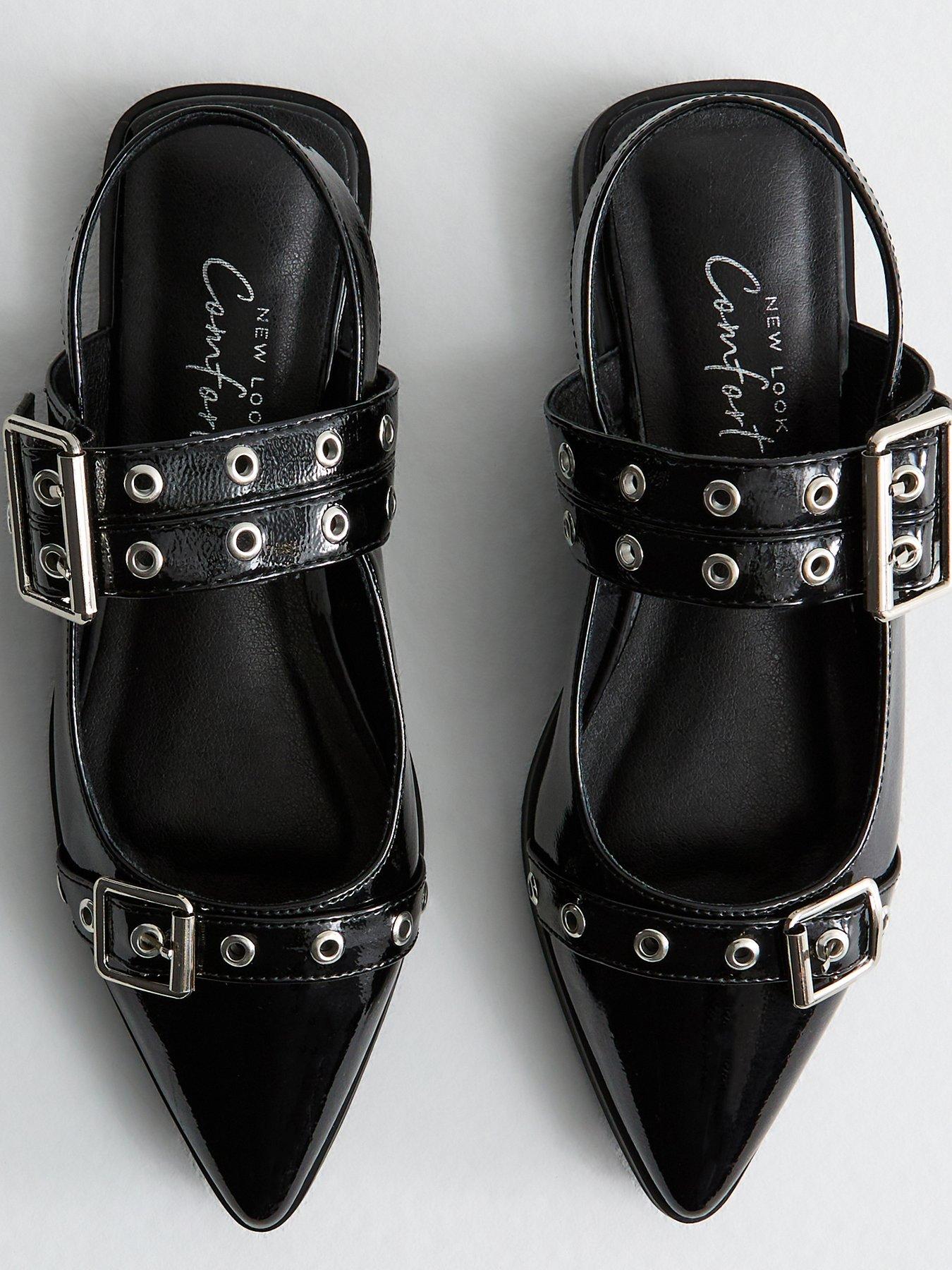 new-look-patent-mary-jane-buckle-ballerinas-blackoutfit