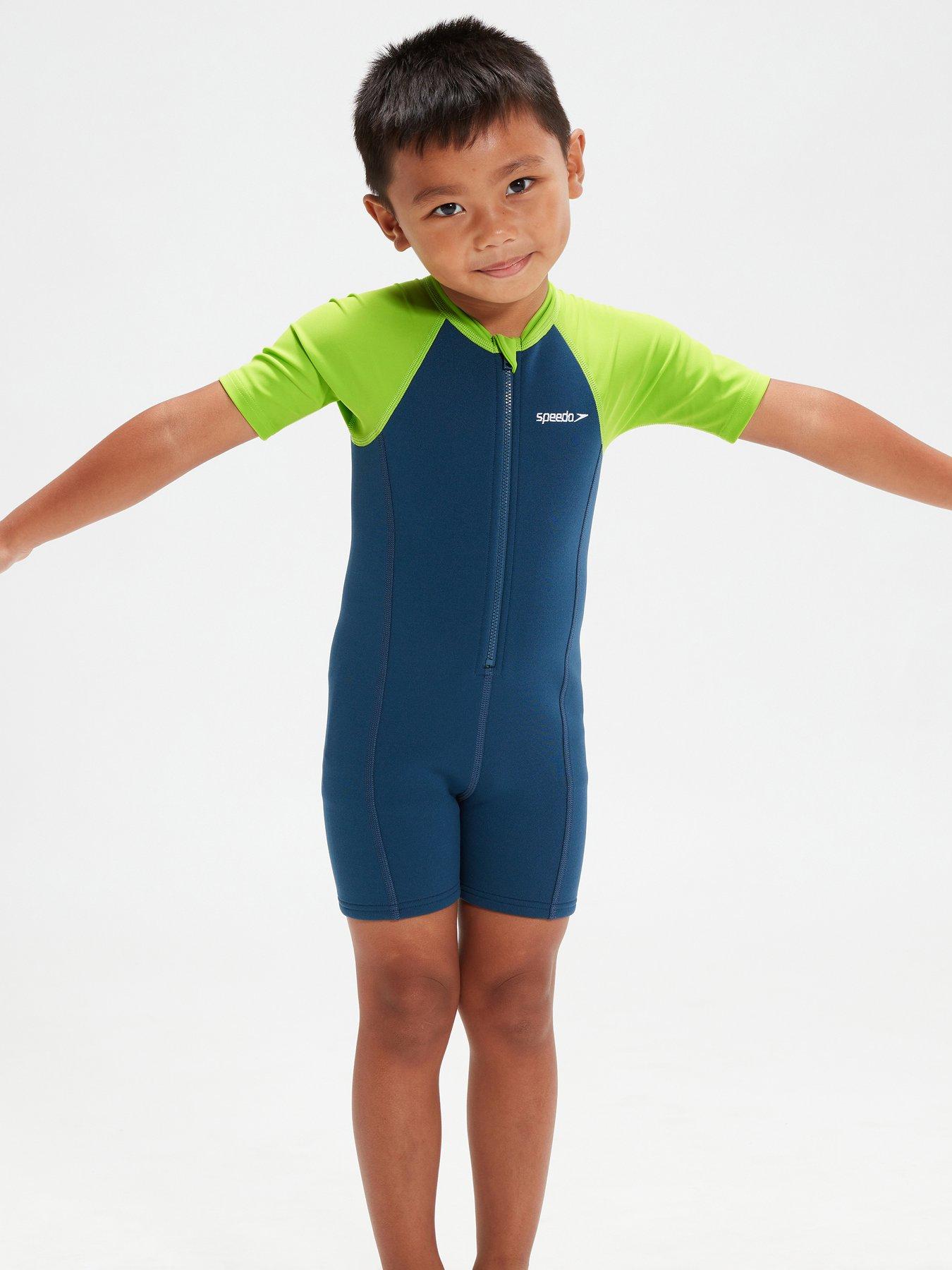 Image 2 of 5 of Speedo Boys Learn to Swim Essential Neoprene Suit - Blue
