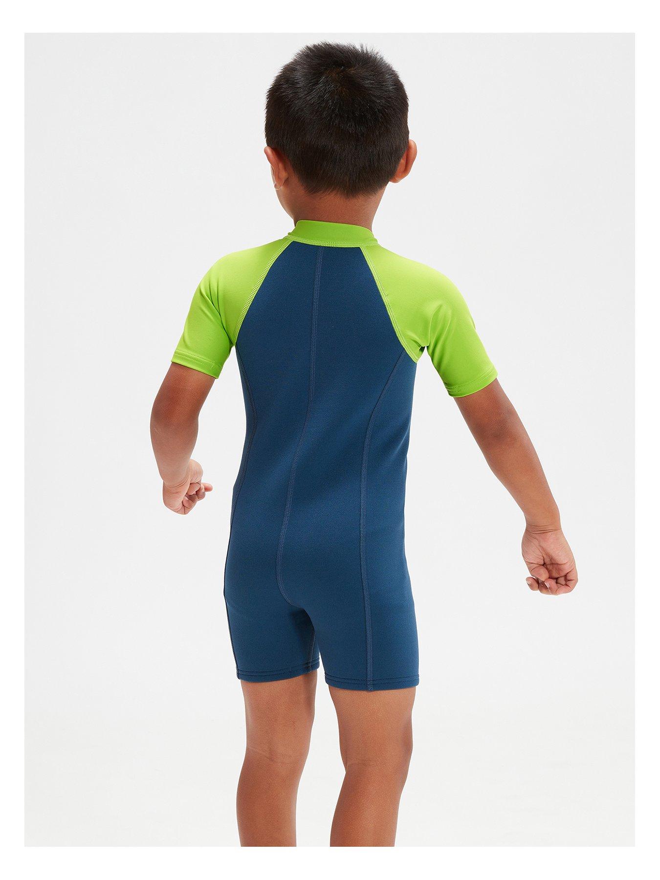 Image 3 of 5 of Speedo Boys Learn to Swim Essential Neoprene Suit - Blue
