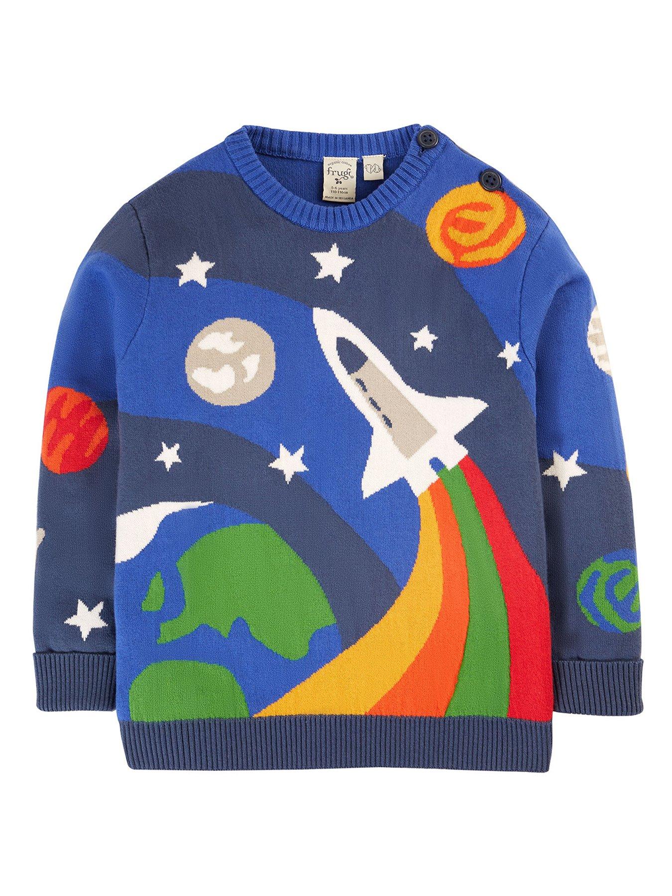 undefined Boys Elwood Knitted Jumper - Blue