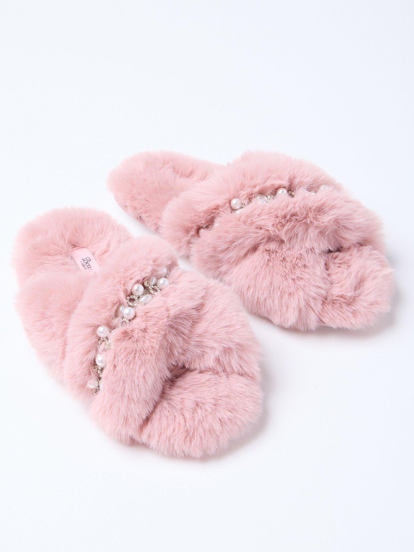 boux-avenue-embellished-crossband-slipper-dusky-pinkstillFront