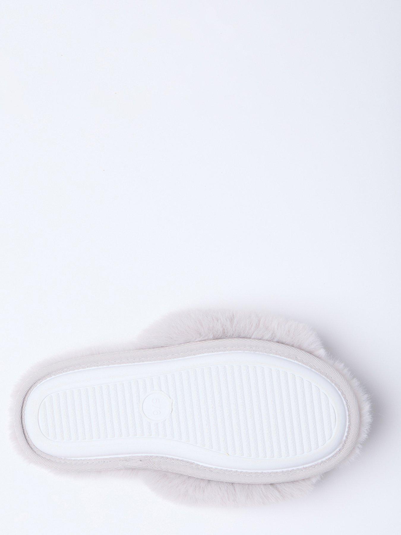 boux-avenue-bow-embellished-slider-slipper-greydetail