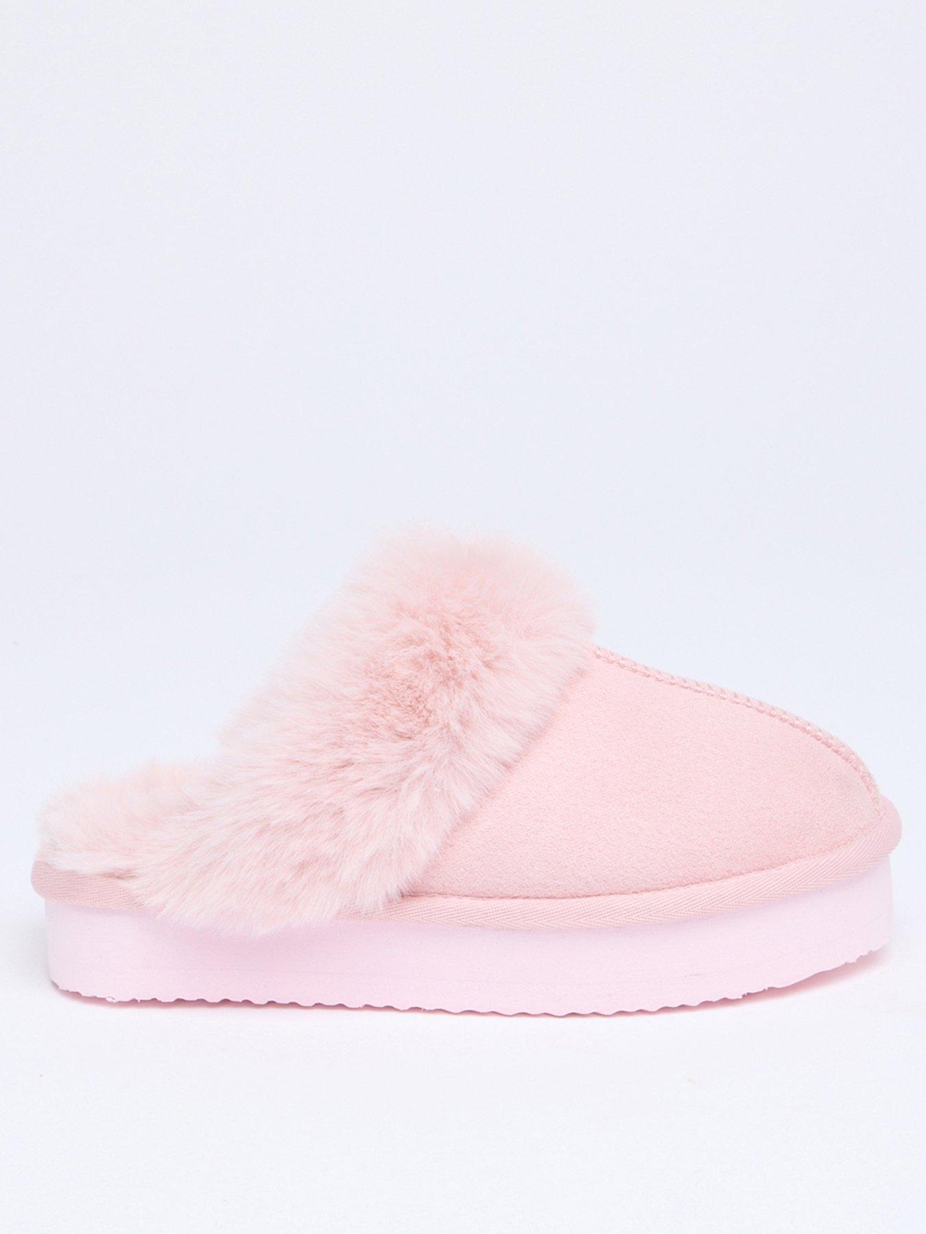 boux-avenue-boux-avenue-platform-suedette-mule-powder-pink