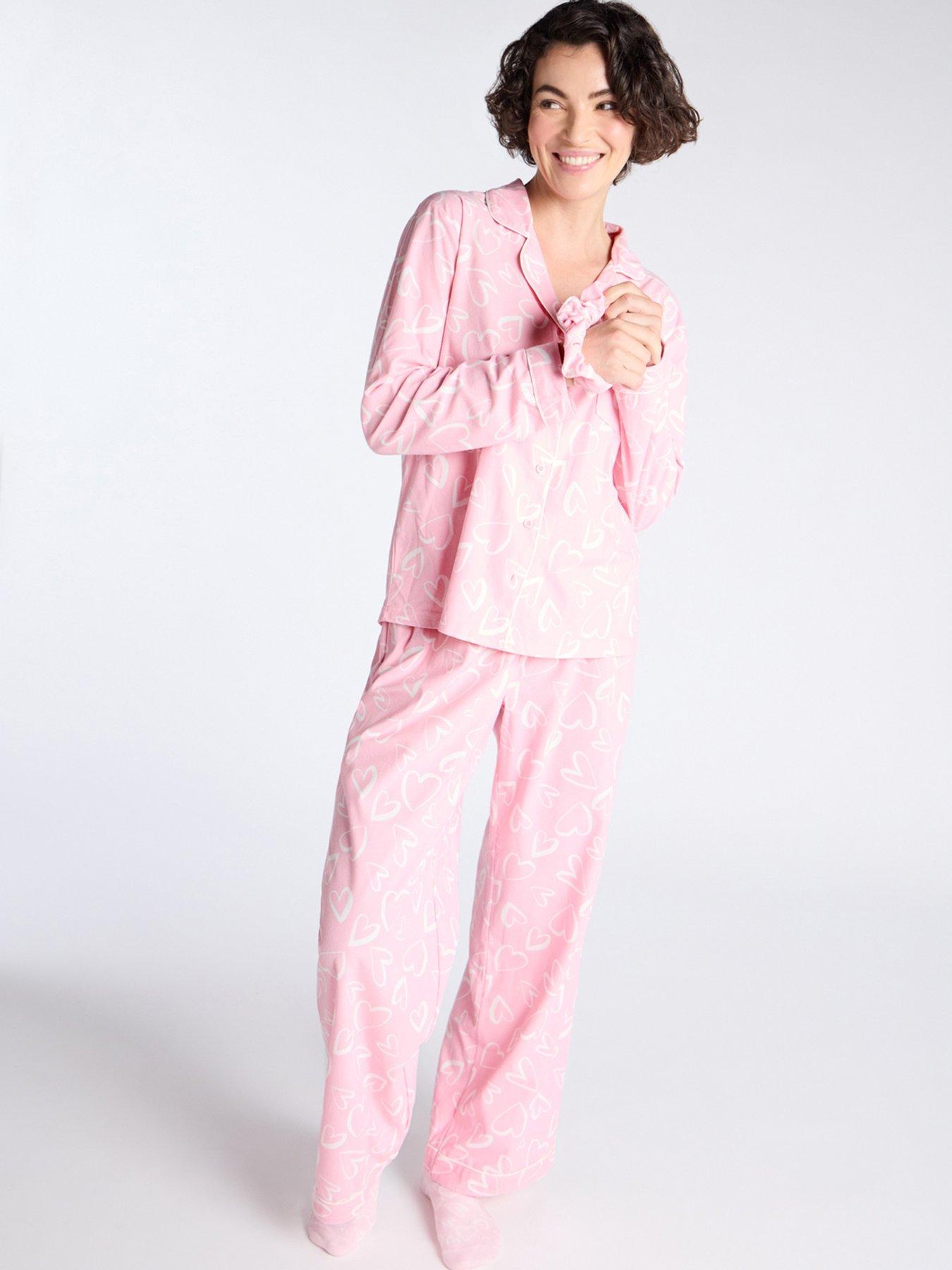 boux-avenue-boux-avenue-heart-fleece-pj-in-a-bag-pink-mix