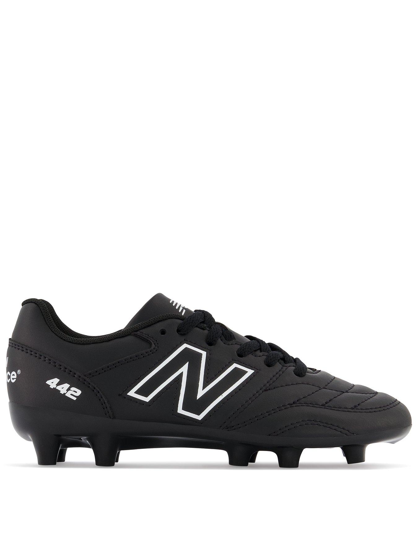 New Balance Junior V2 Academy 442 Firm Ground Football Boots - Black