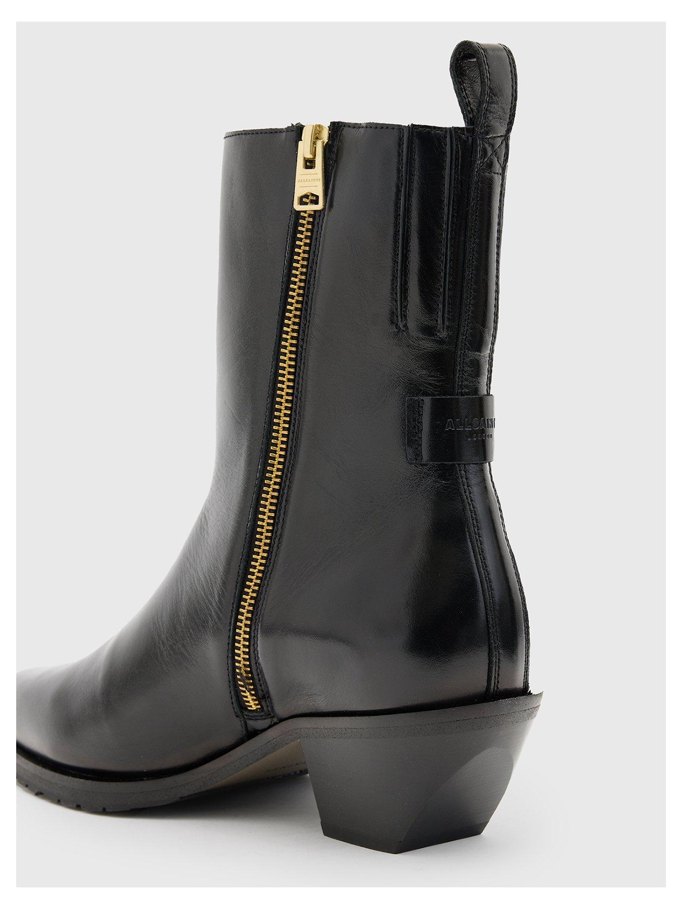 Image 5 of 6 of AllSaints Bazely Boots - Black
