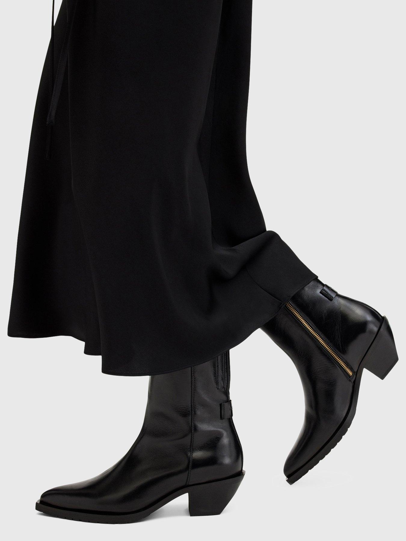 Image 6 of 6 of AllSaints Bazely Boots - Black
