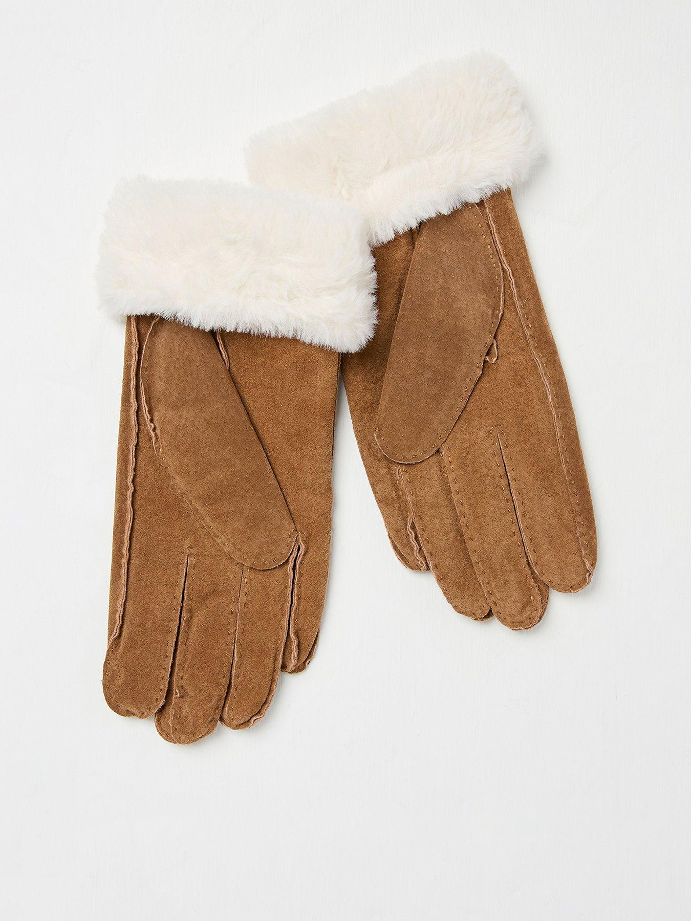 fatface-suede-glove-brownfront